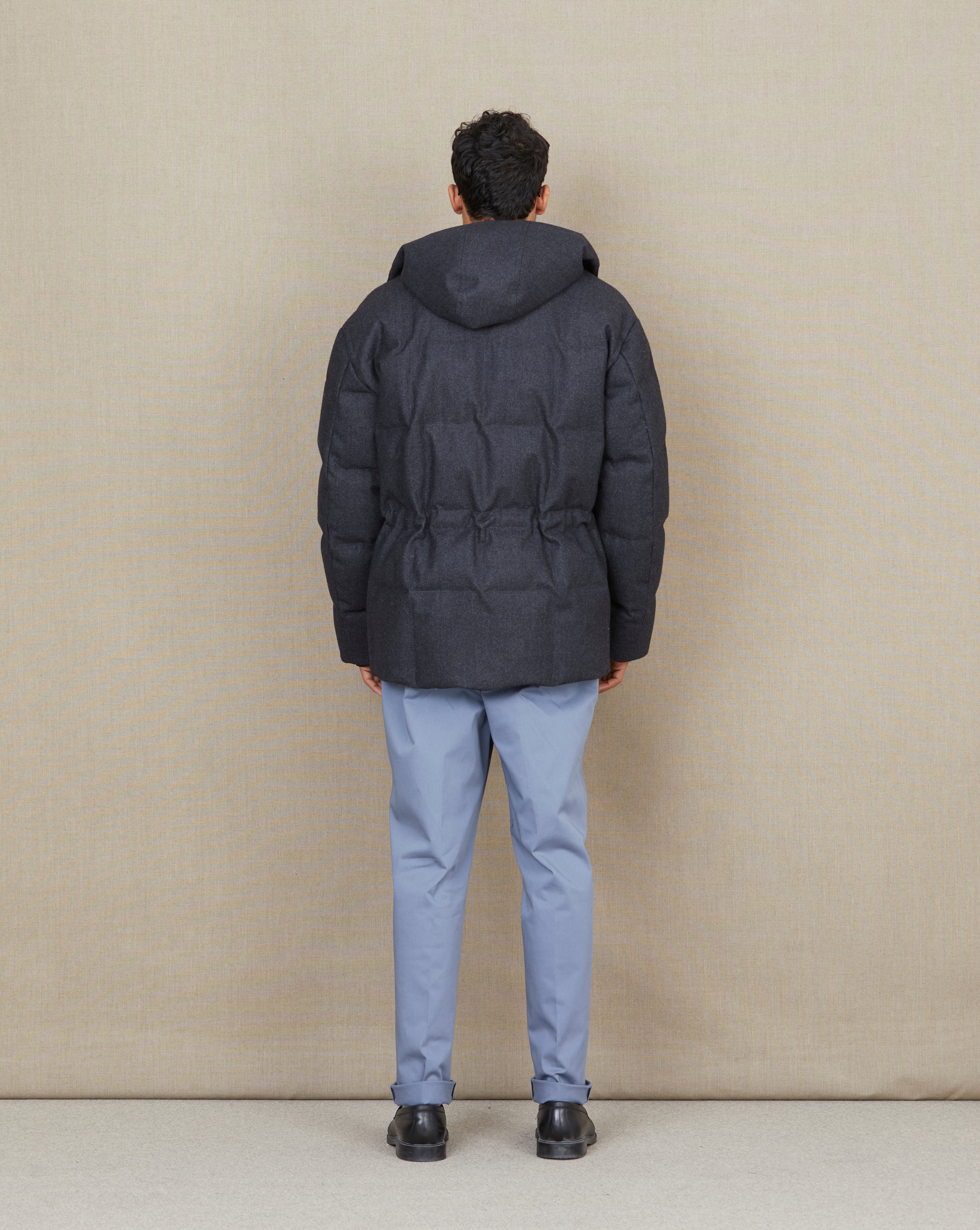 PARKA WINTER WOOL GRIS