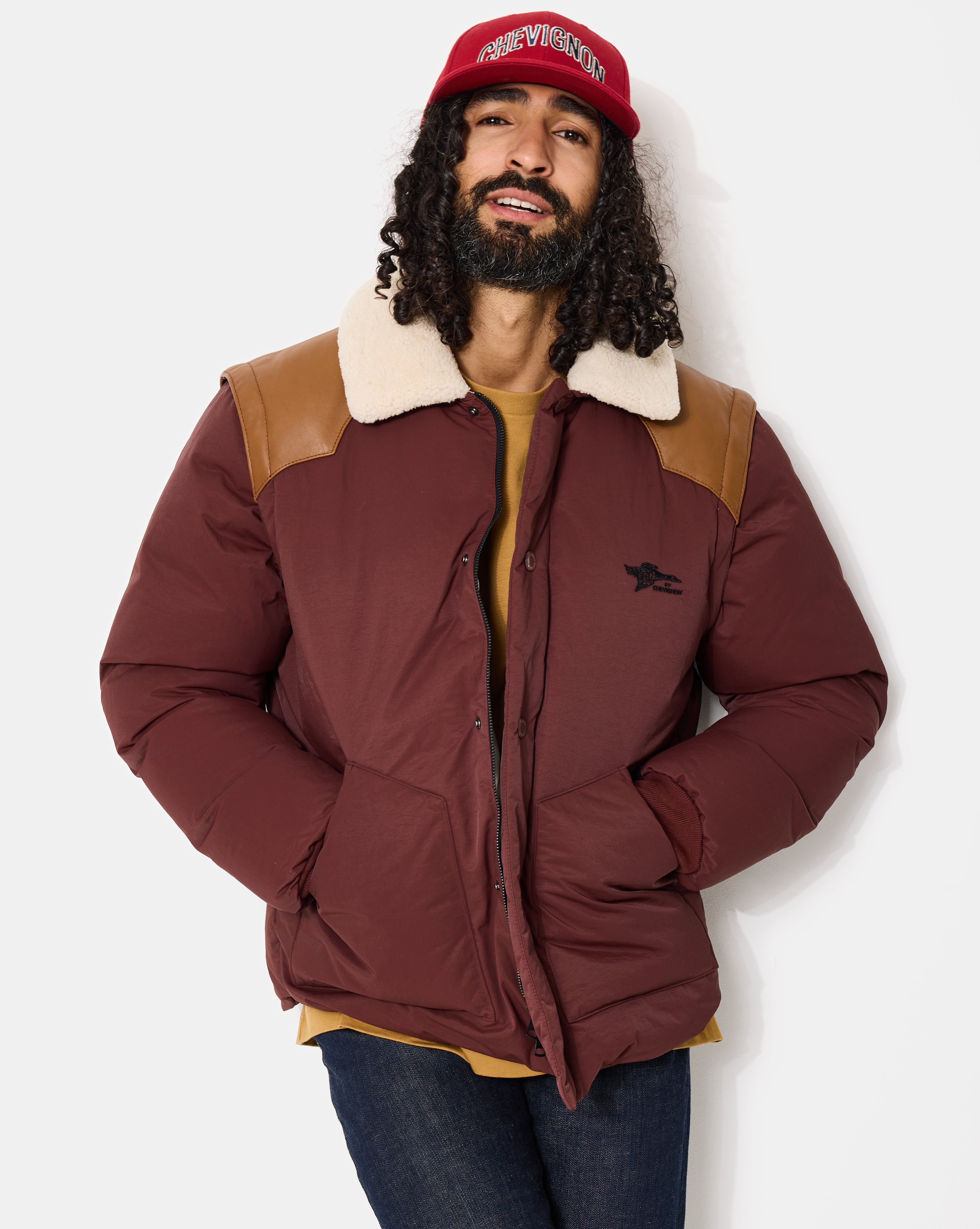 DOUDOUNE KROSS 4 BURGUNDY HOMME - Chevignon