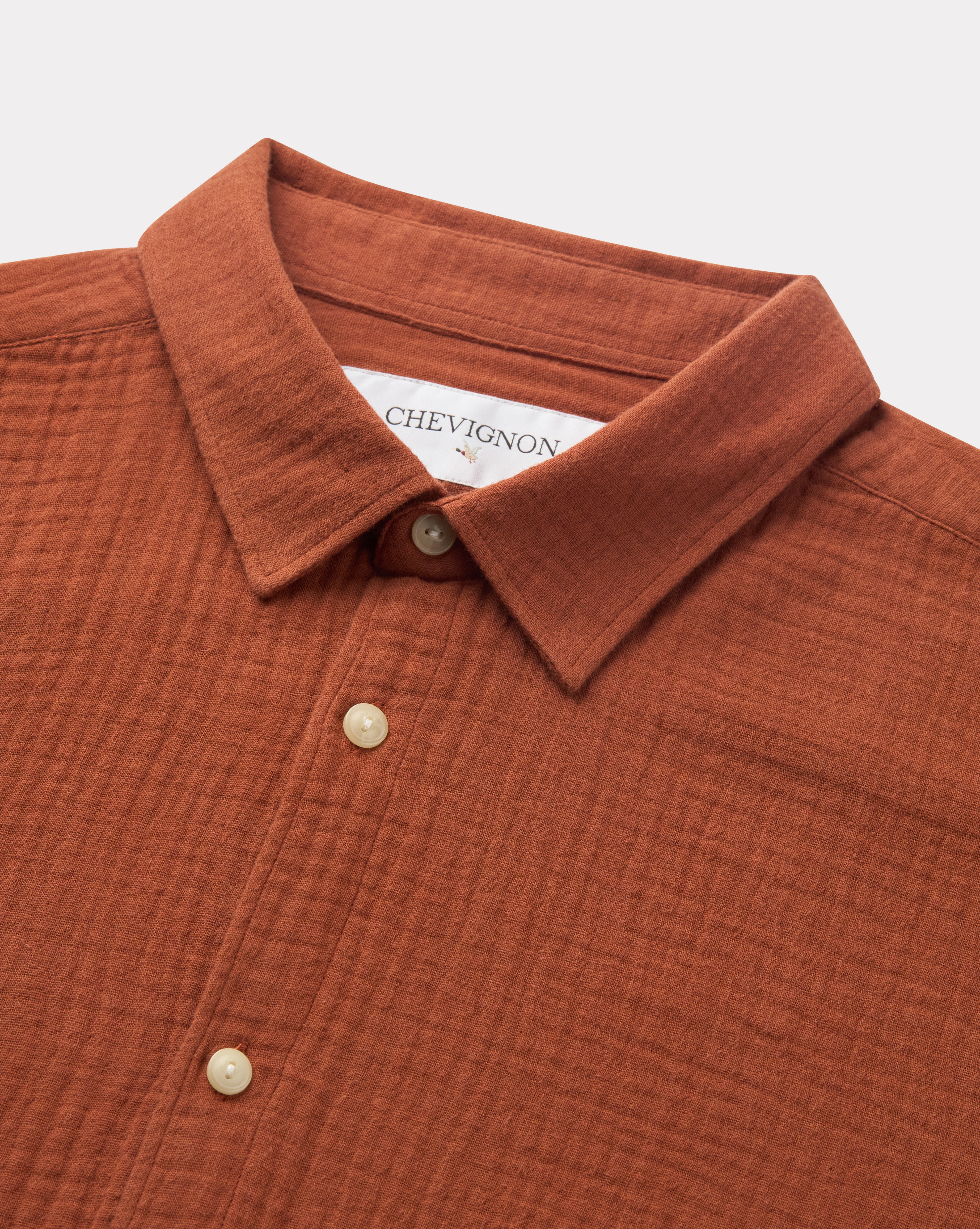 CHEMISE LOUISIANE MARRON