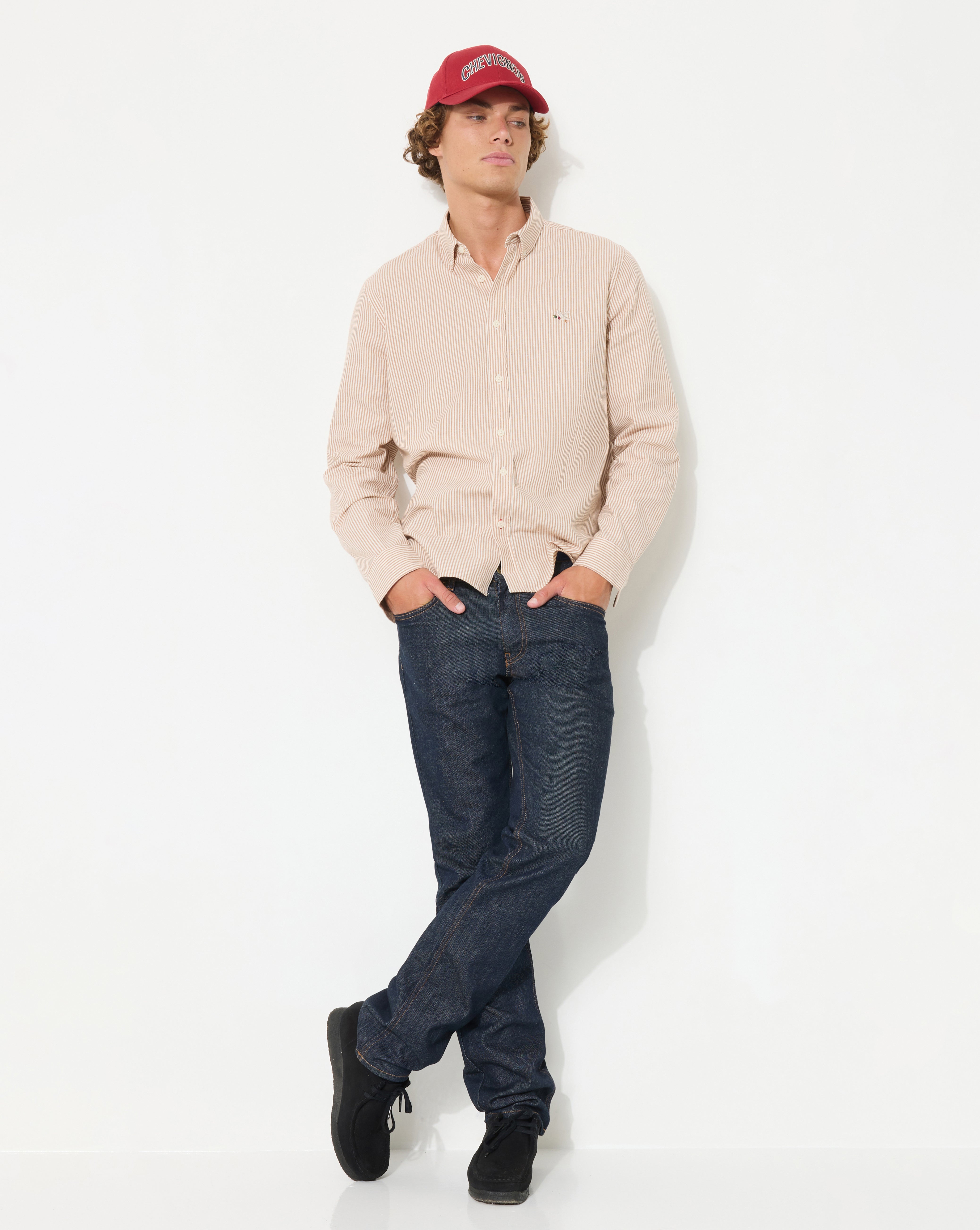 SAKO BROWN OXFORD SHIRT