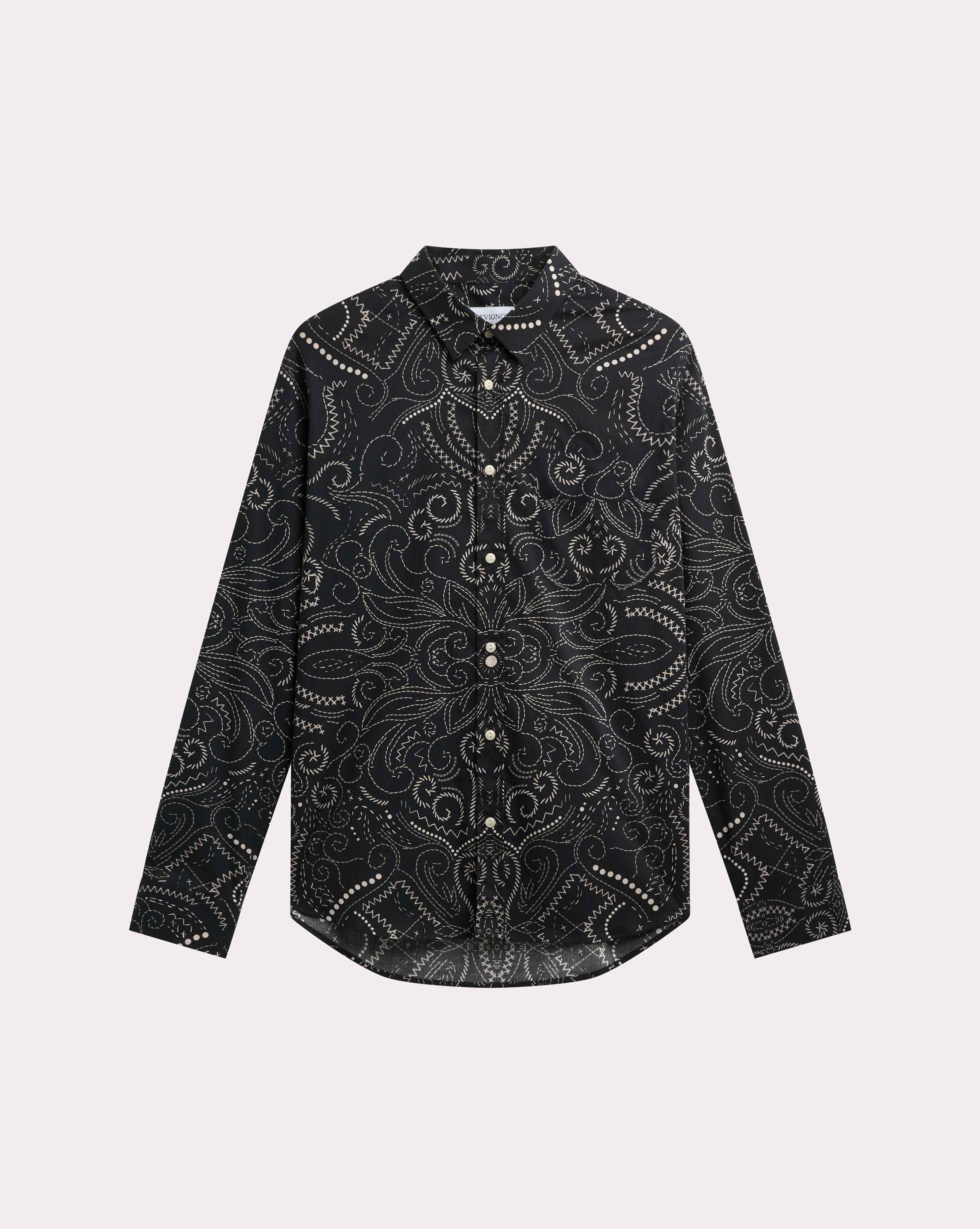 CHEMISE BANDANA NOIR