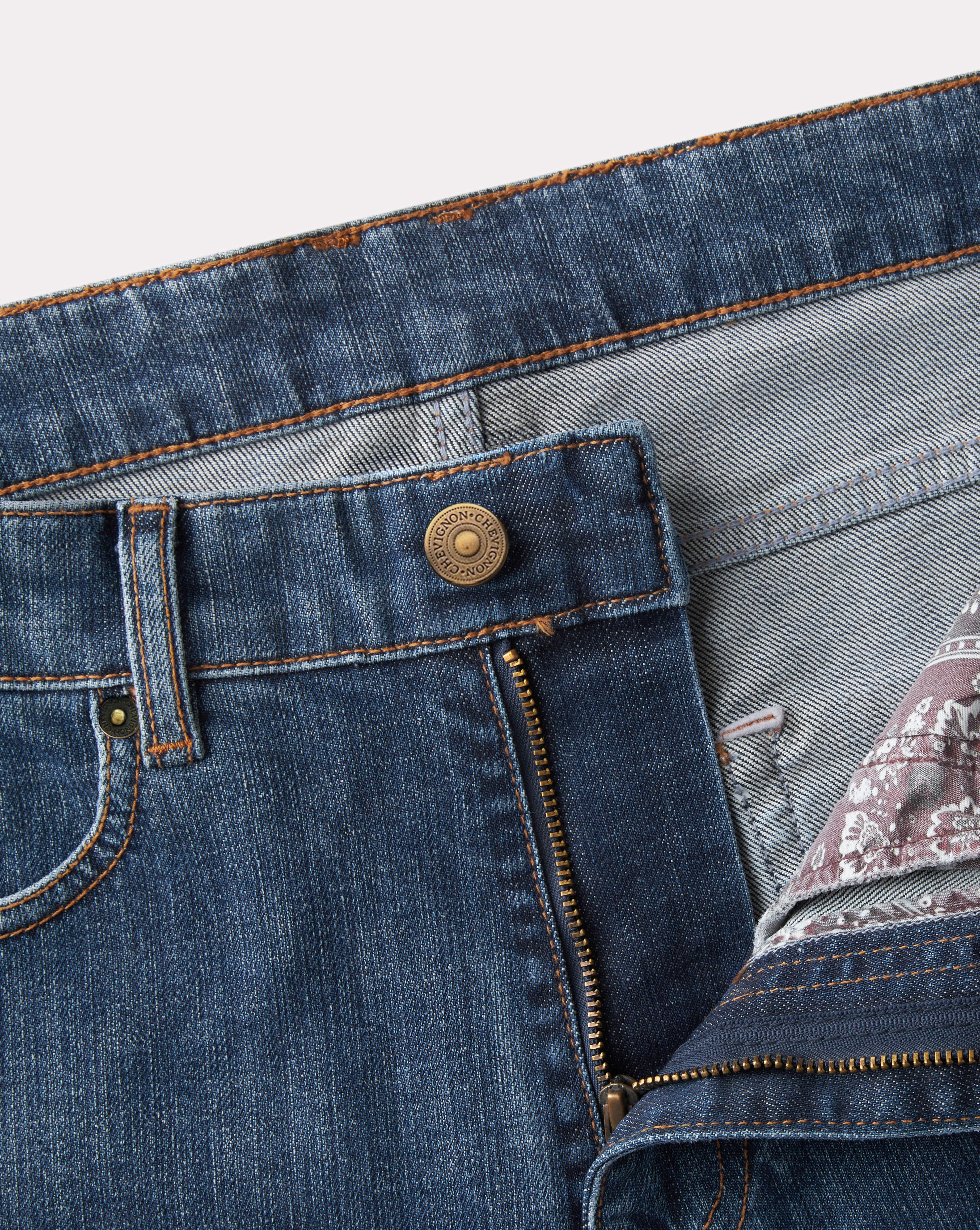 JEAN DENIM STRAIGHT BLEU