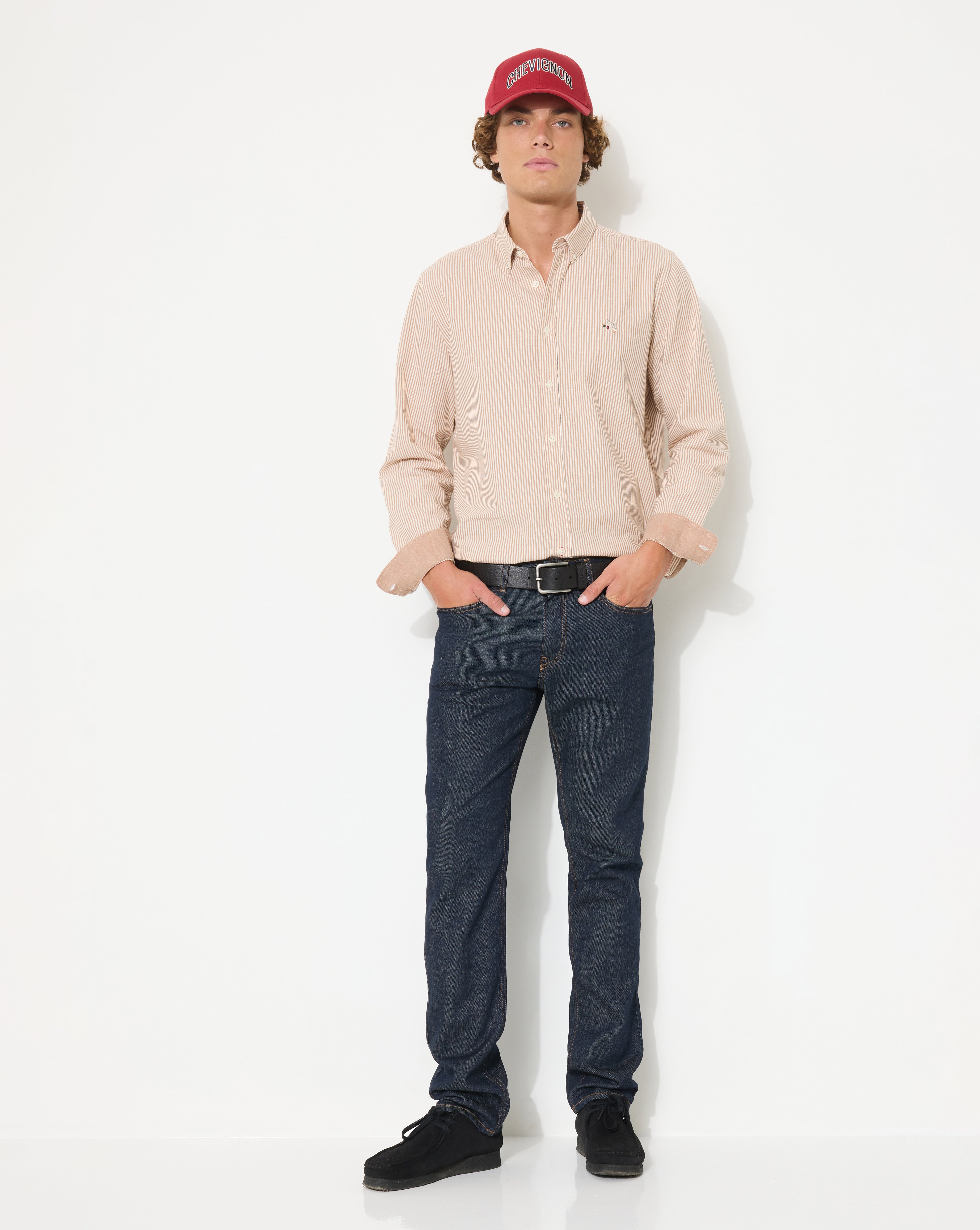 BLUE STRAIGHT DENIM JEANS - Chevignon