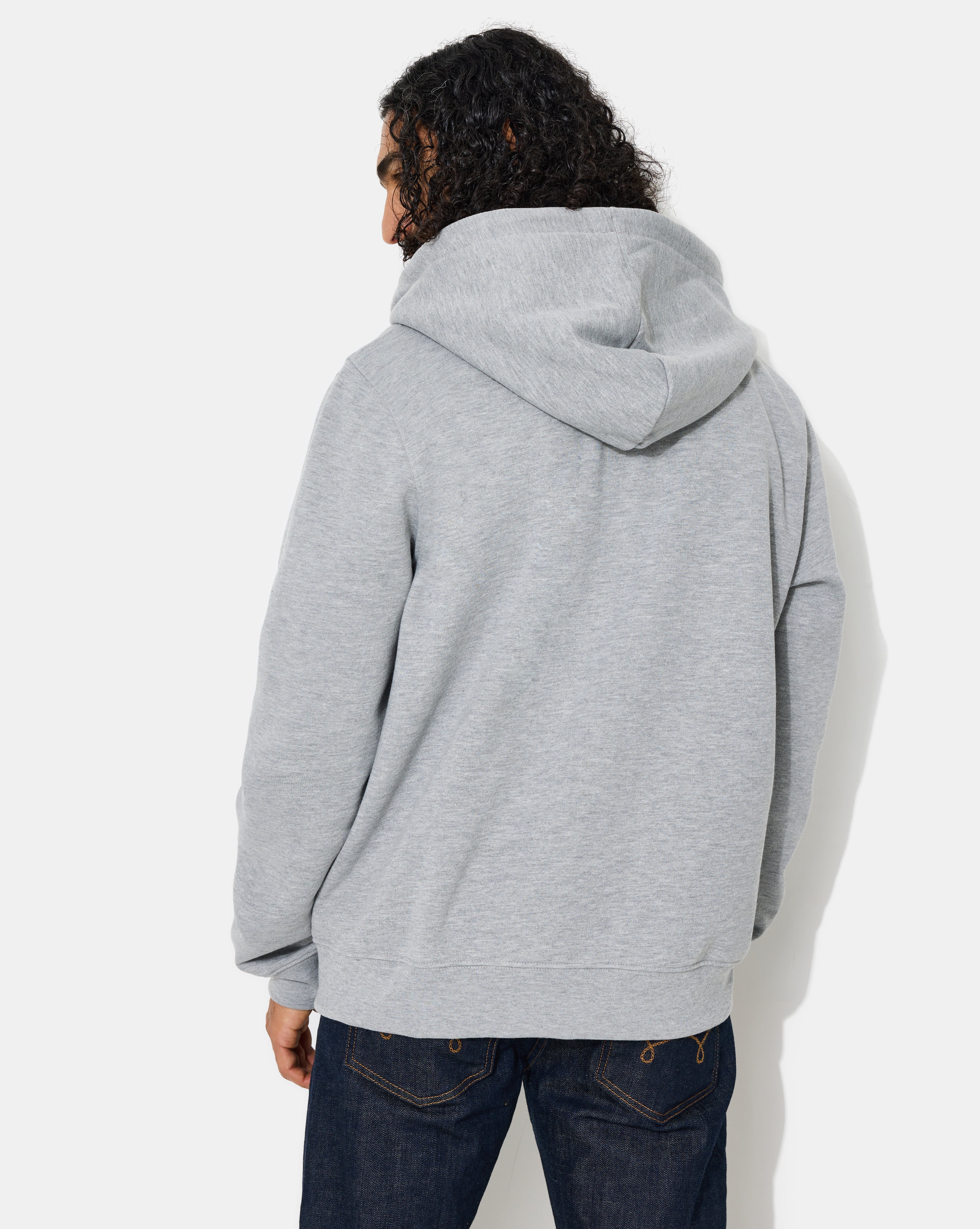 SWEATSHIRT CITY HOOD ZIPPE GRIS