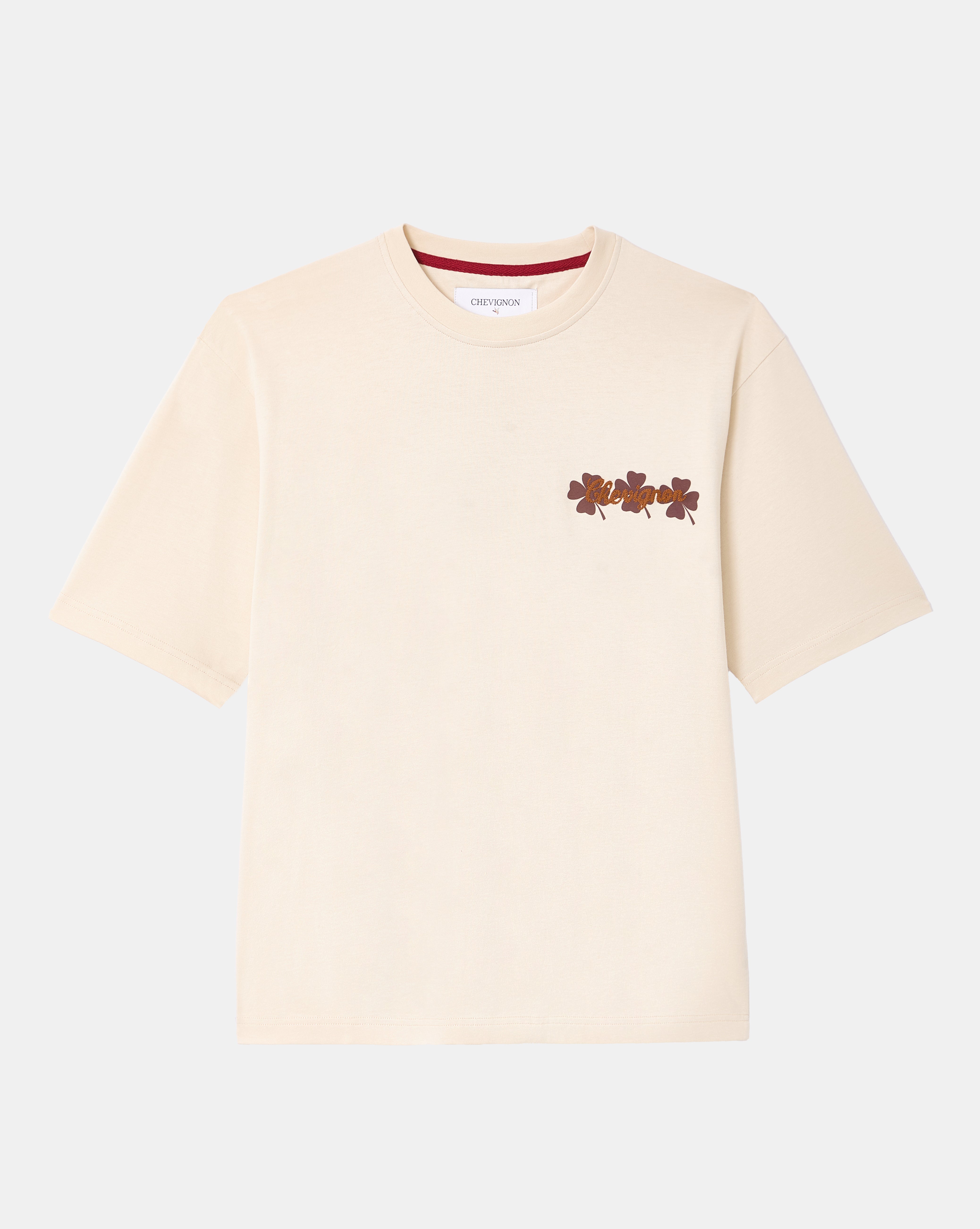 T-SHIRT CLOVER TEE OVERSIZE ÉCRU