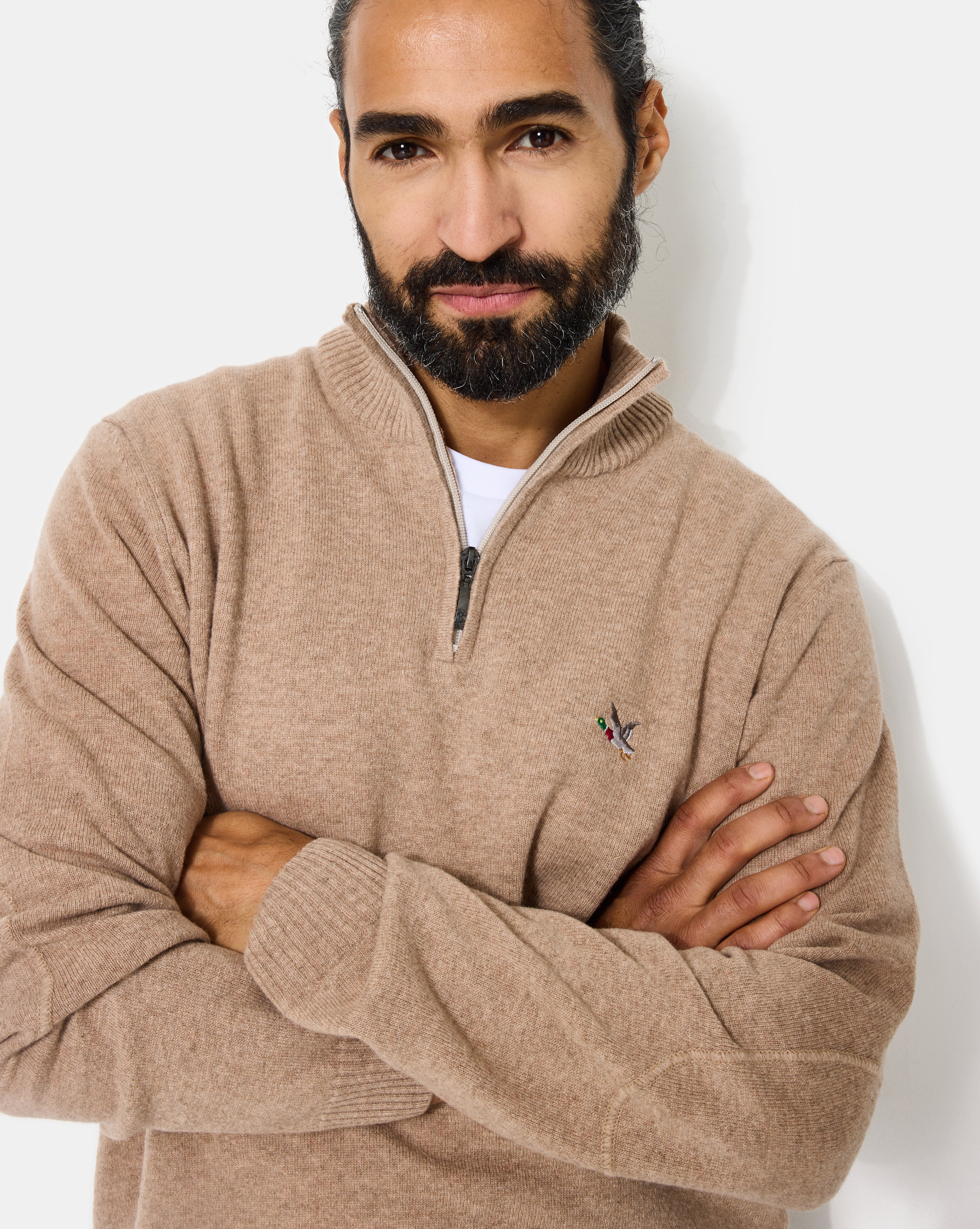 PULL EN LAINE WOOL TRUCKER BEIGE