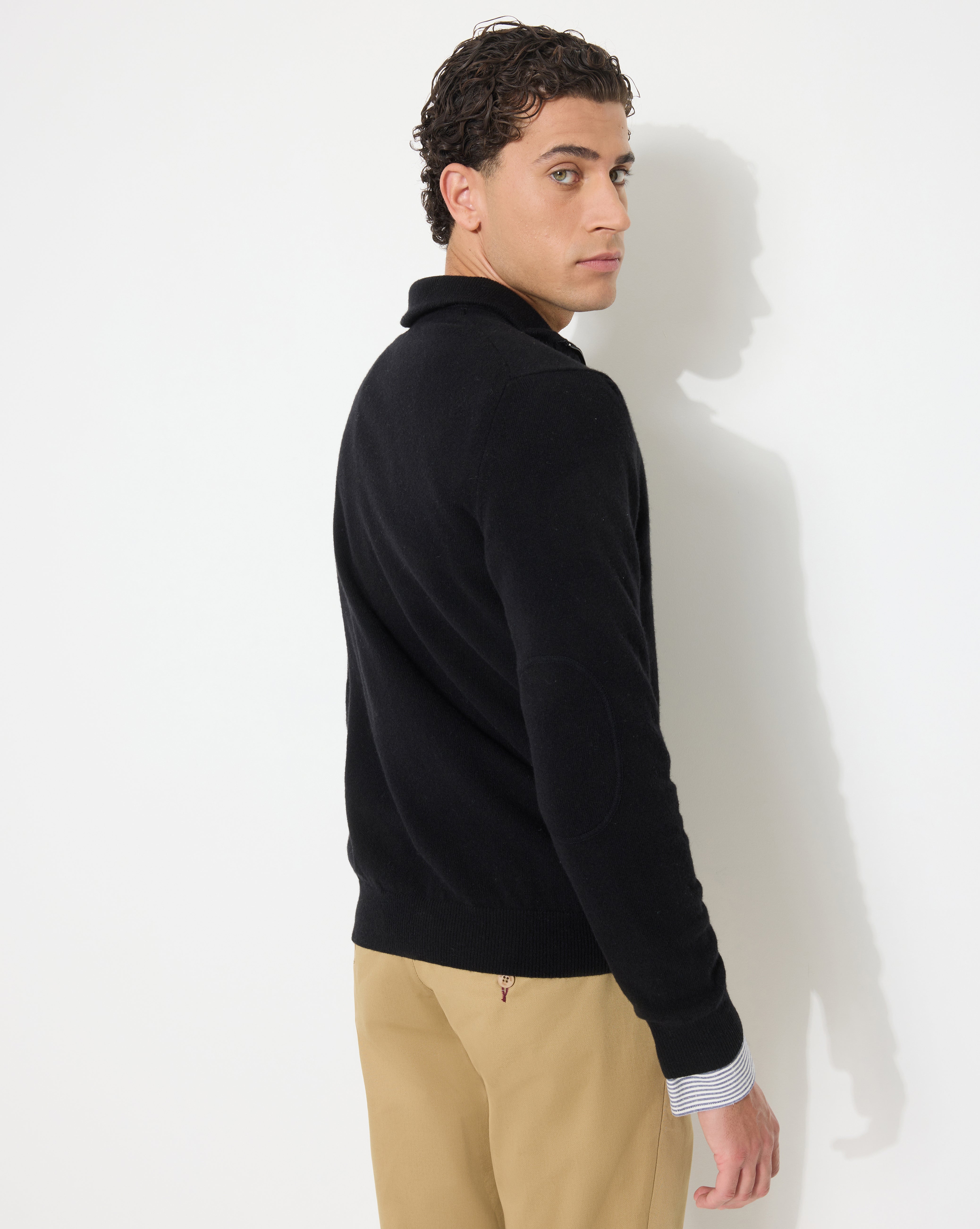 PULL EN LAINE WOOL TRUCKER NOIR