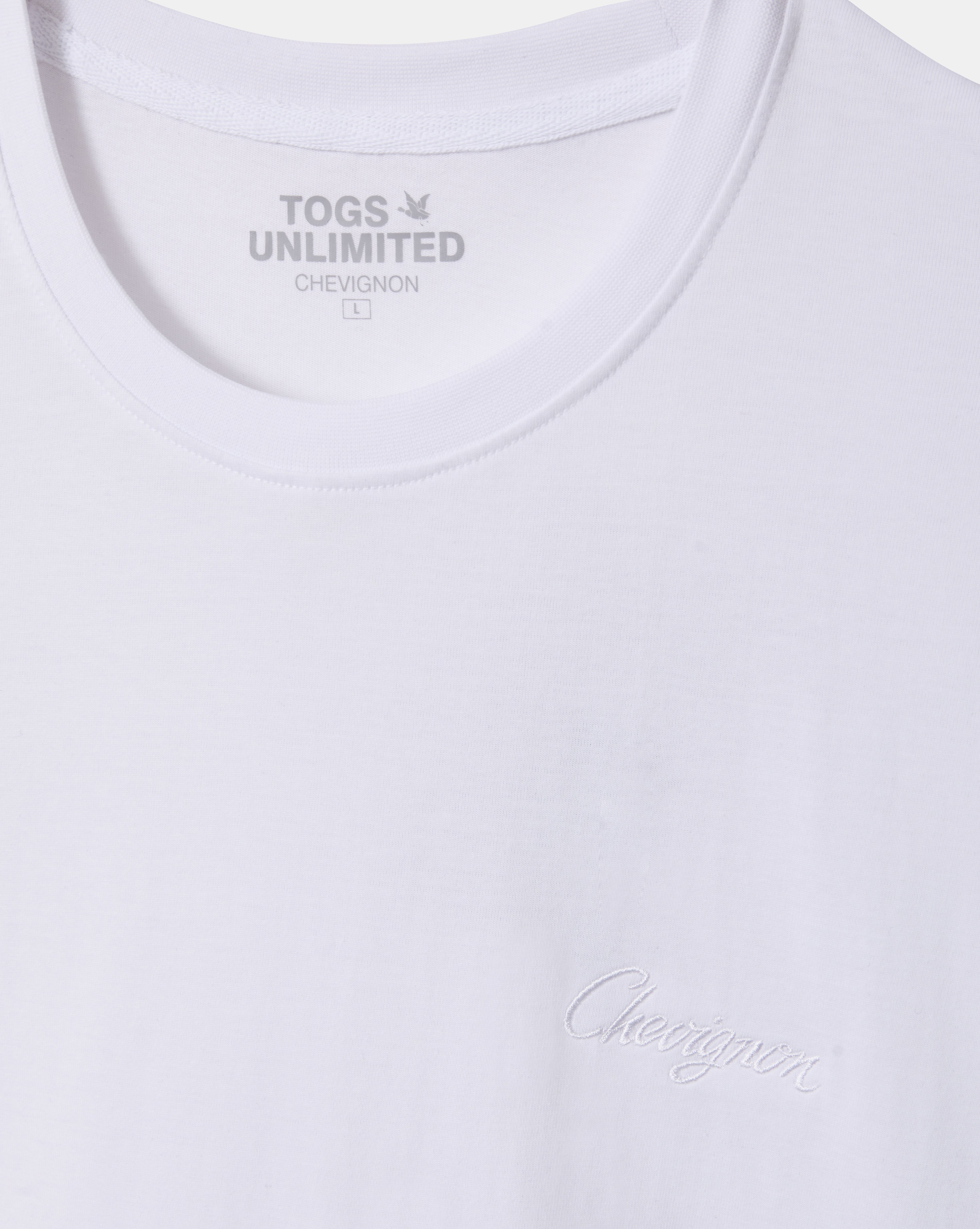 T-SHIRT TEE CUSTOM BLANC