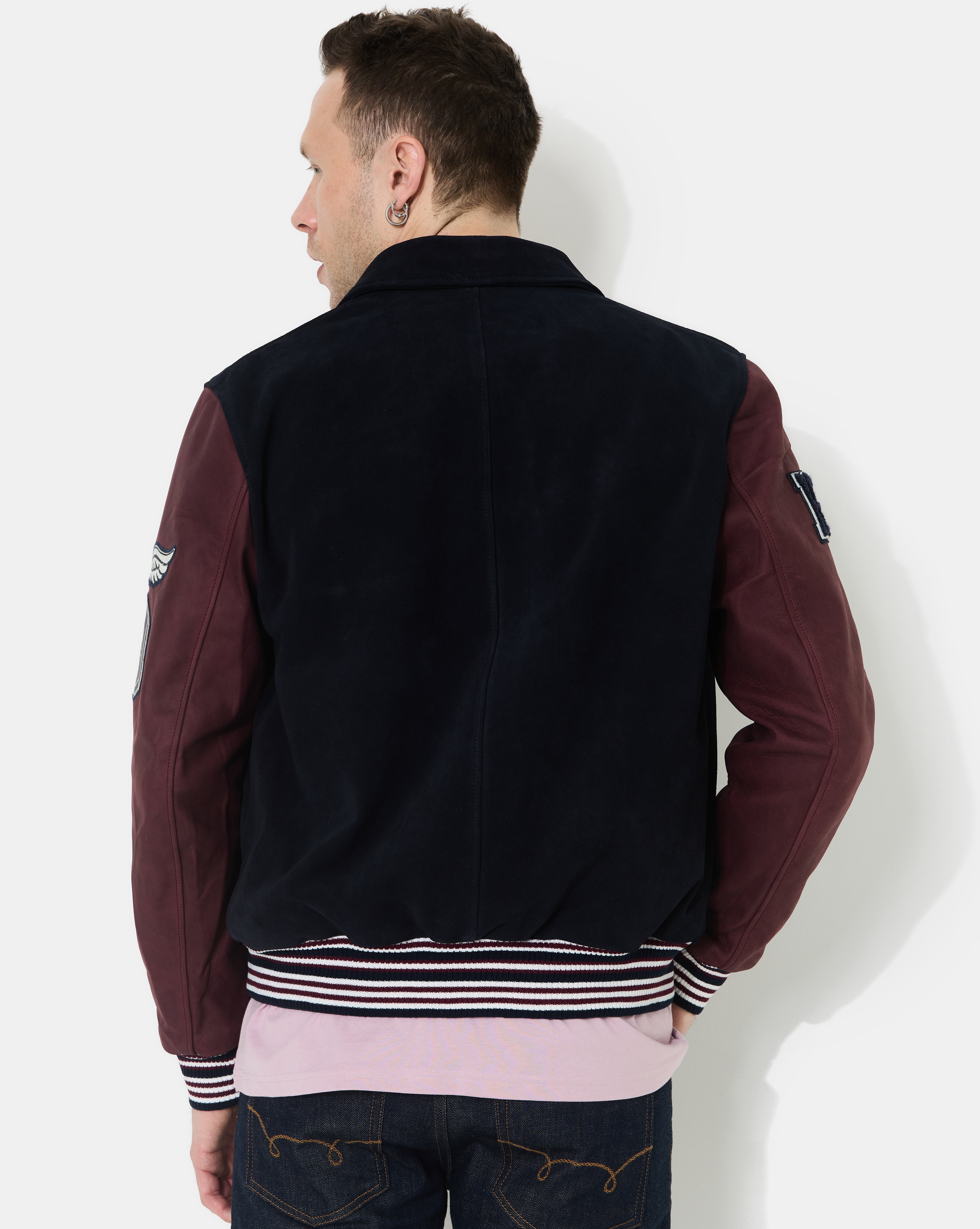 TEDDY EN CUIR DON BLEU MARINE