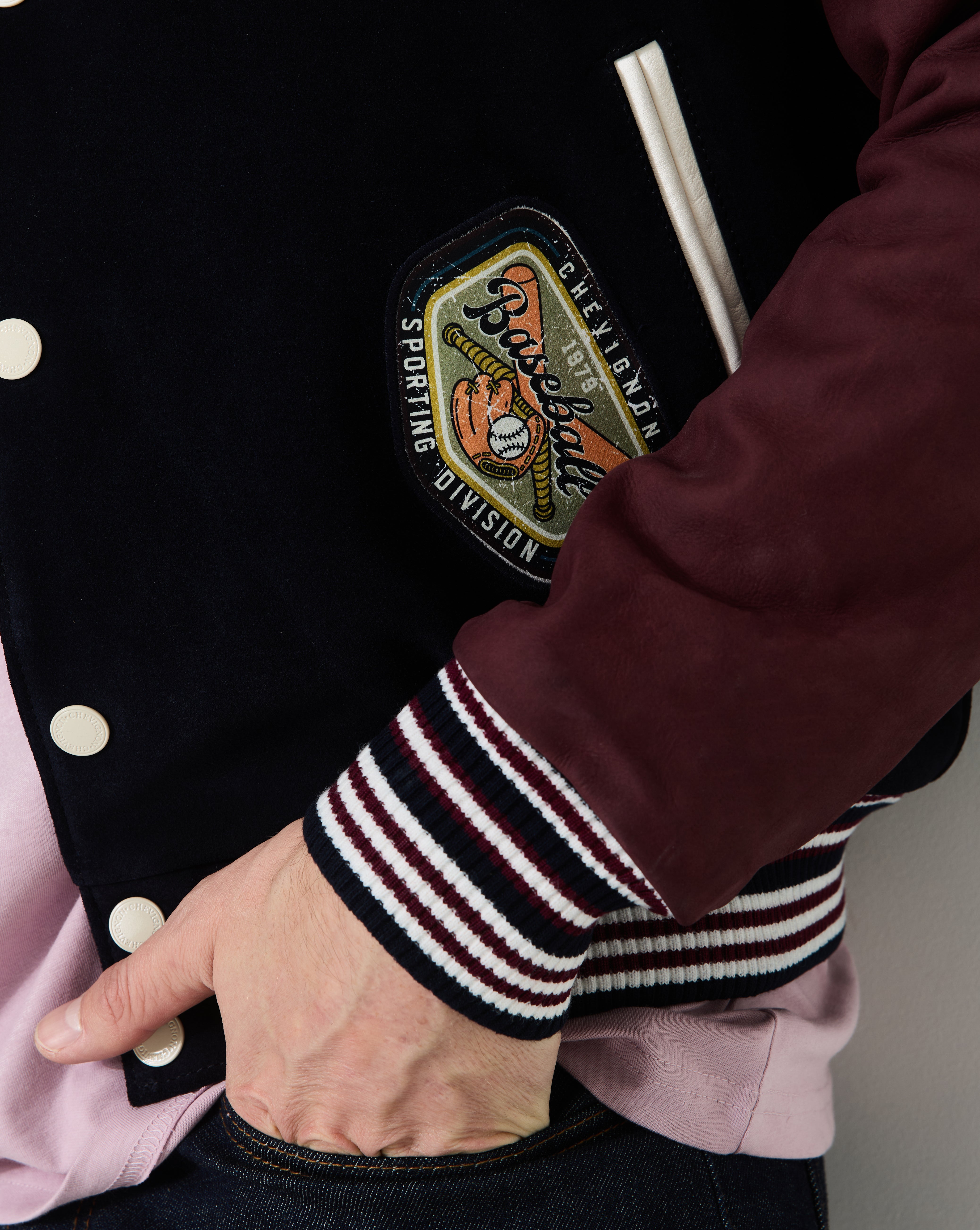 TEDDY EN CUIR DON BLEU MARINE