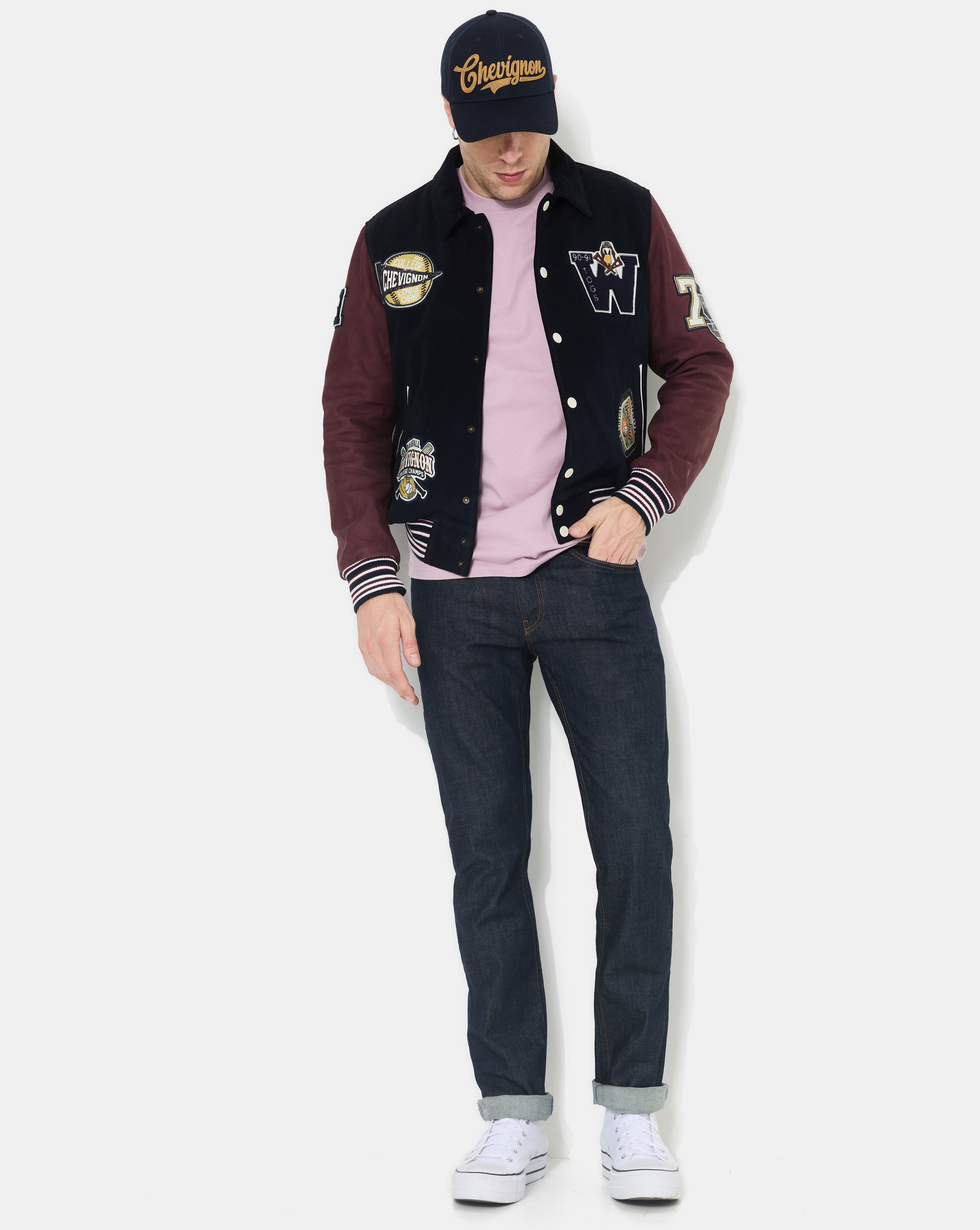 TEDDY EN CUIR DON BLEU MARINE