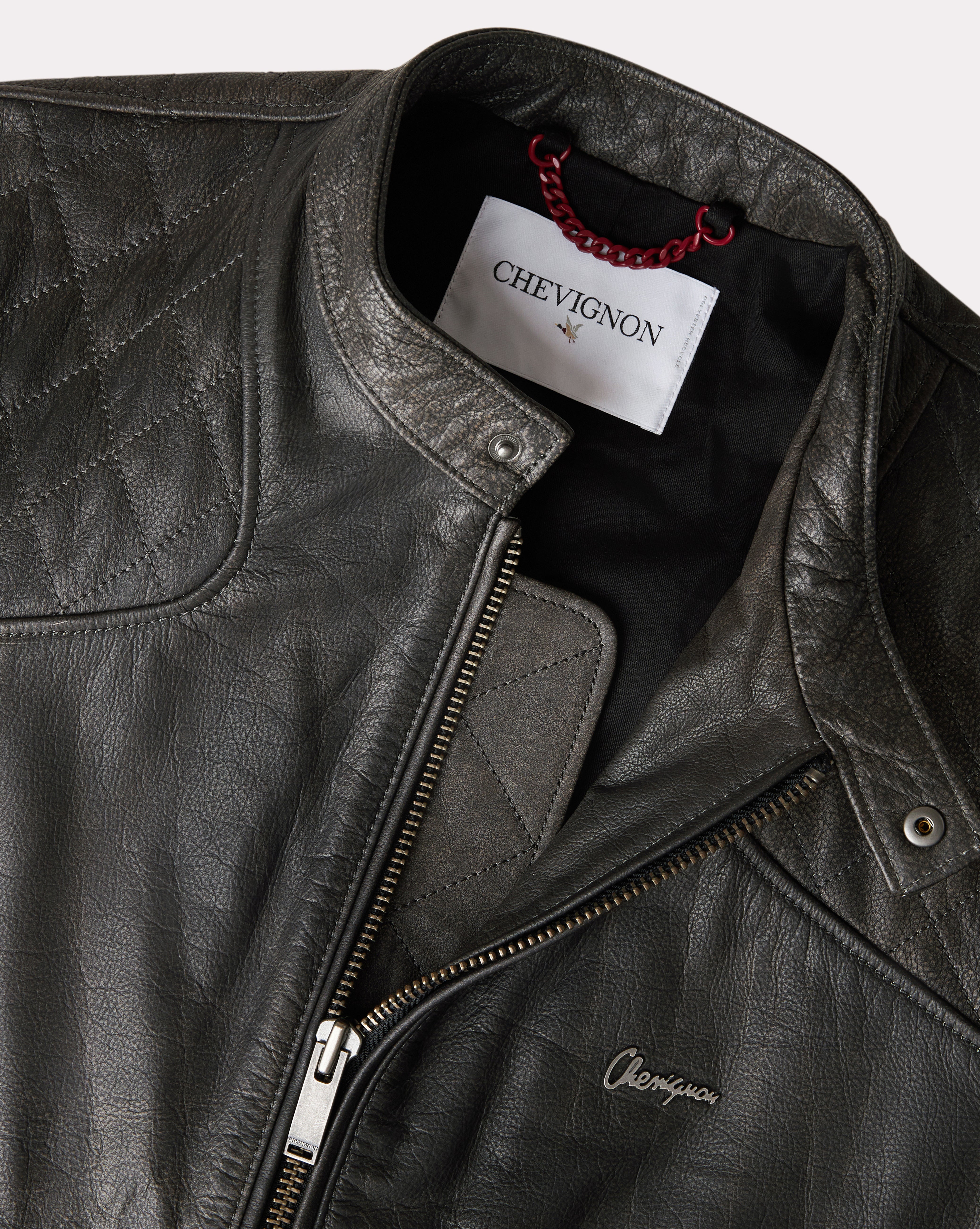 NEW GREY BIKER JACKET