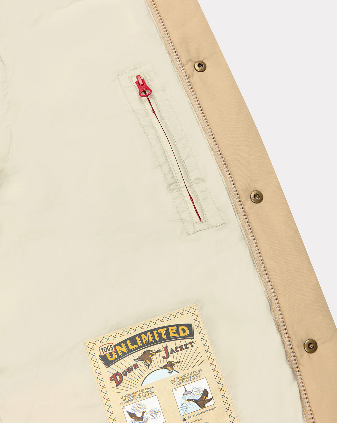 KTOGS BEIGE DOWN JACKET