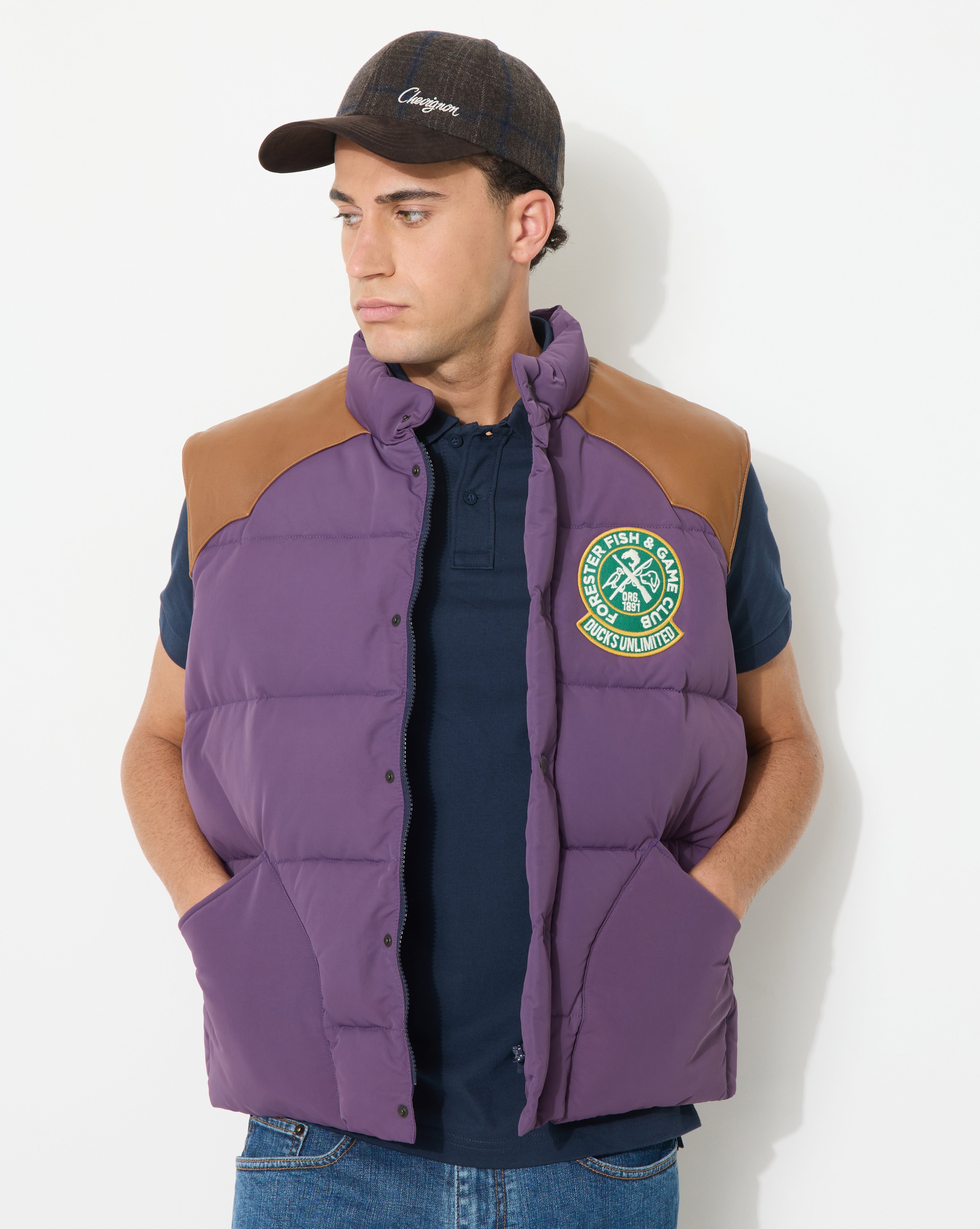 DOUDOUNE TOGS 1984 VIOLET HOMME - Chevignon