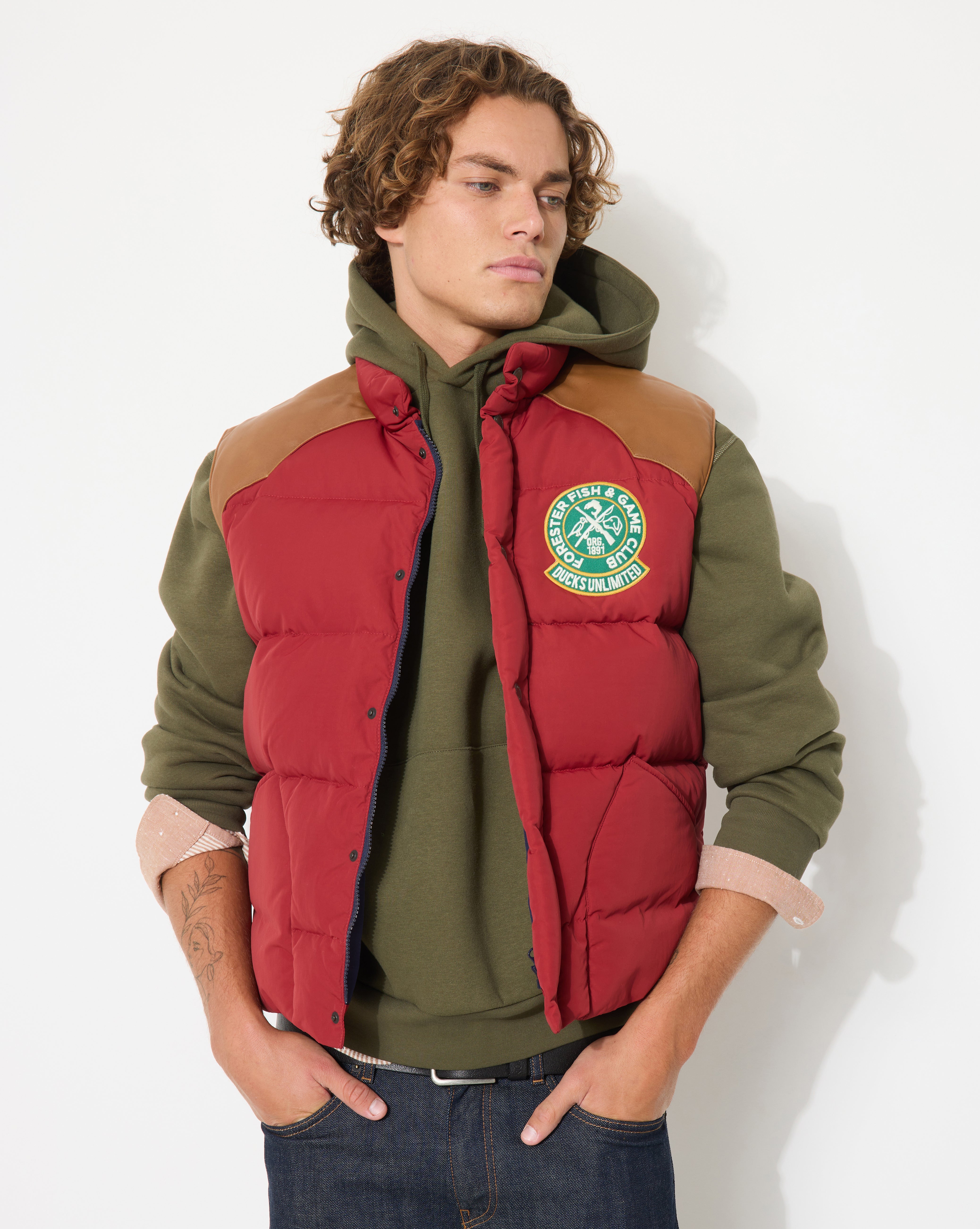 TOGS 1984 RED DOWN JACKET