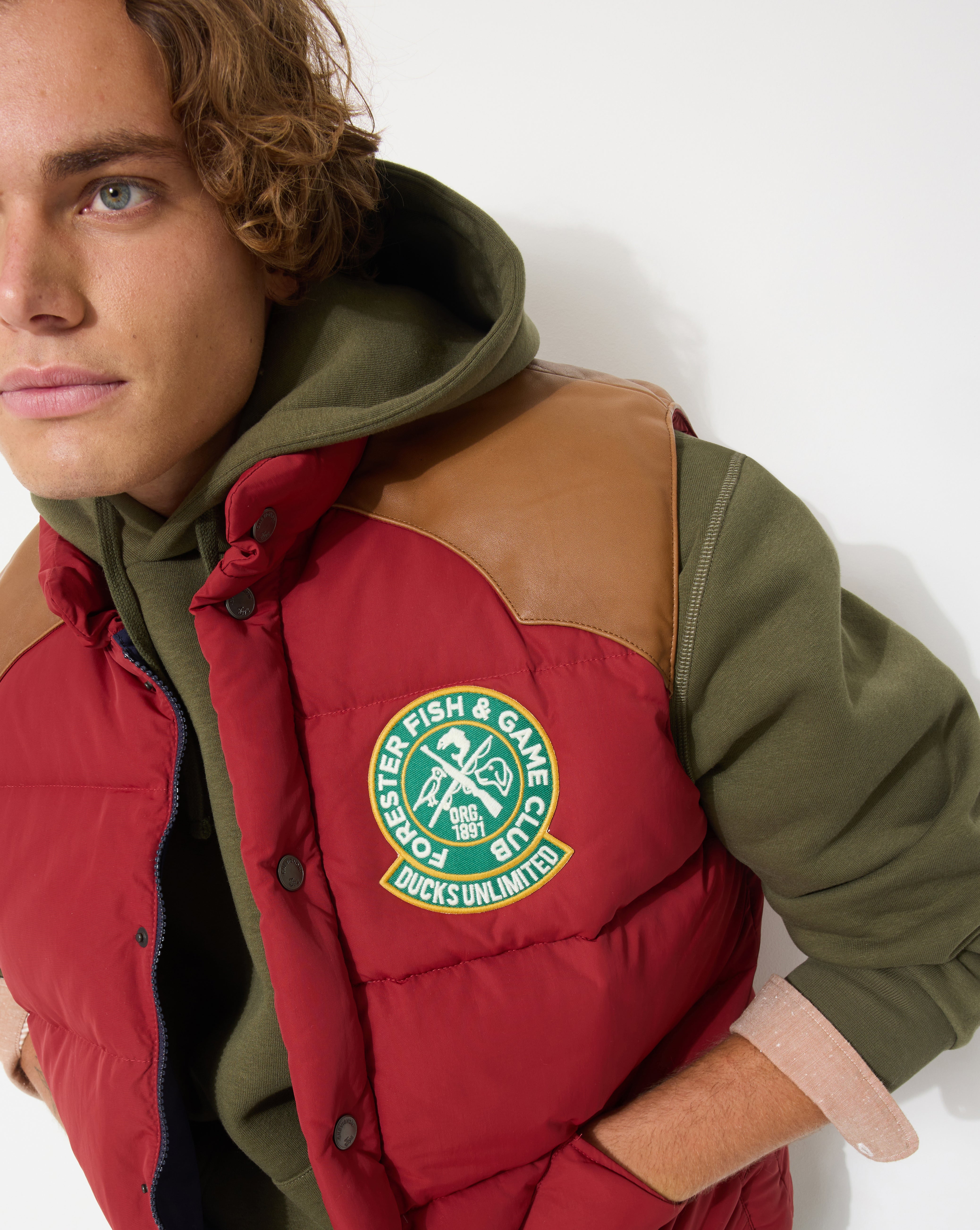 TOGS 1984 RED DOWN JACKET