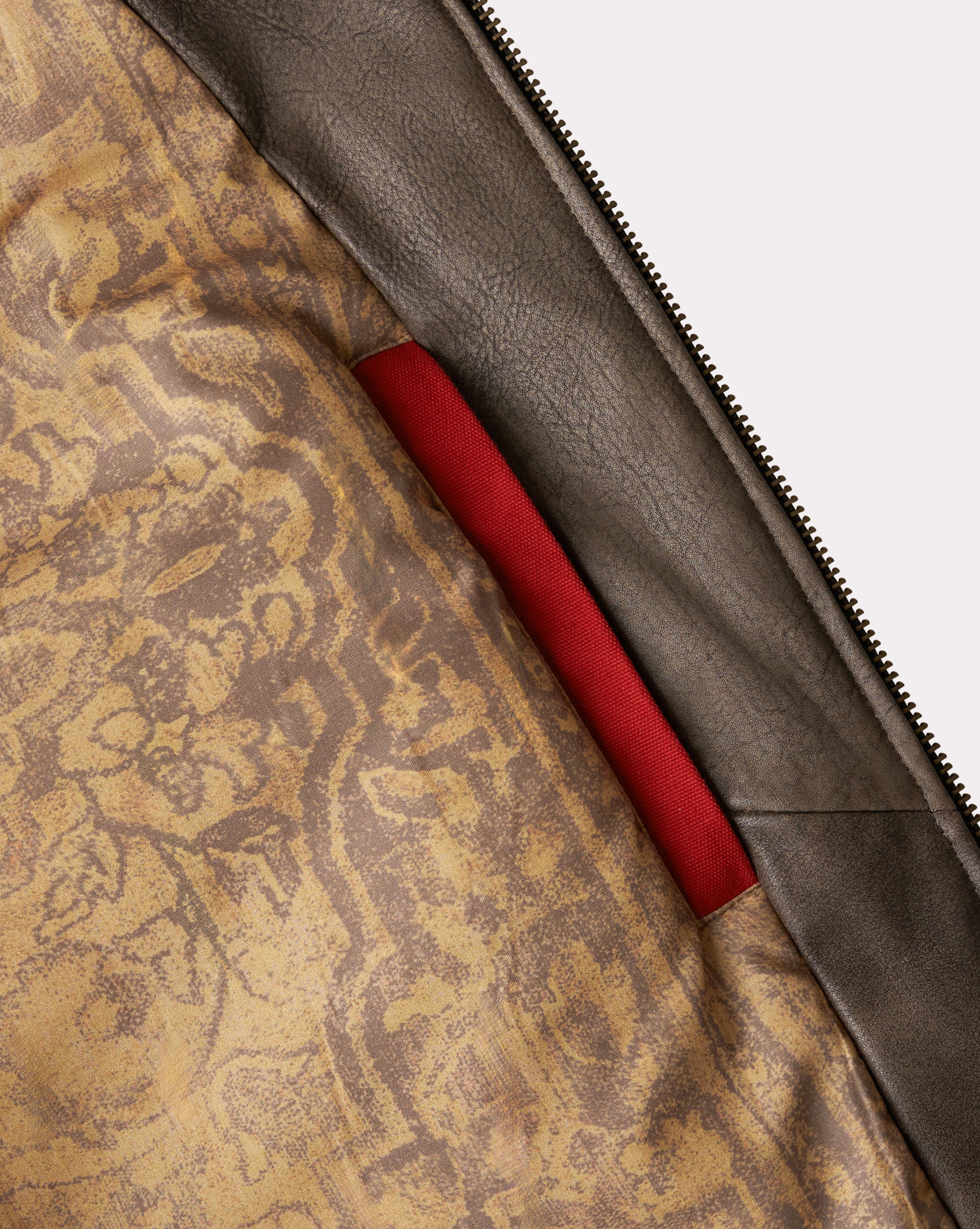 BROWN LEATHER PILOT JACKET