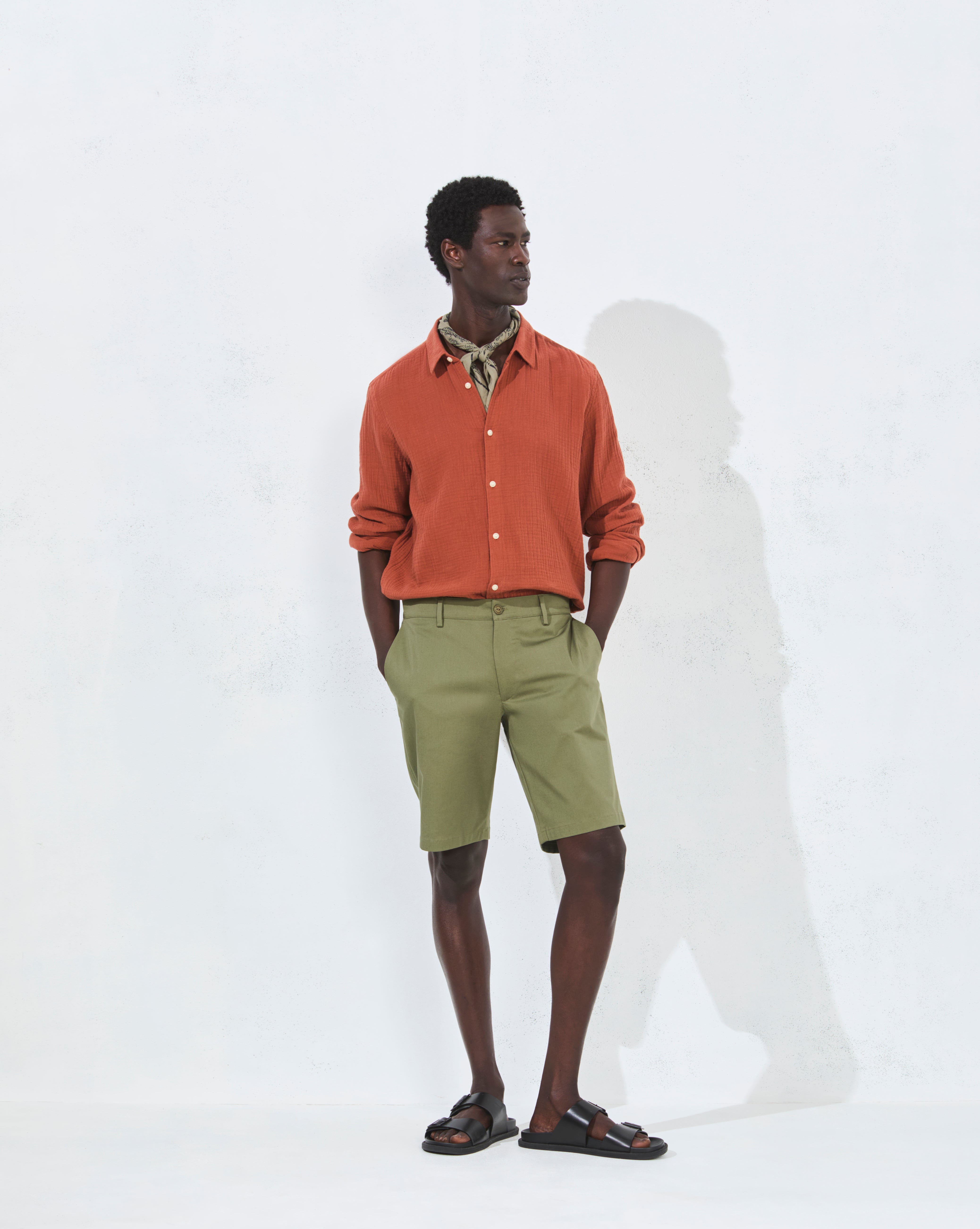 CHEMISE LOUISIANE MARRON