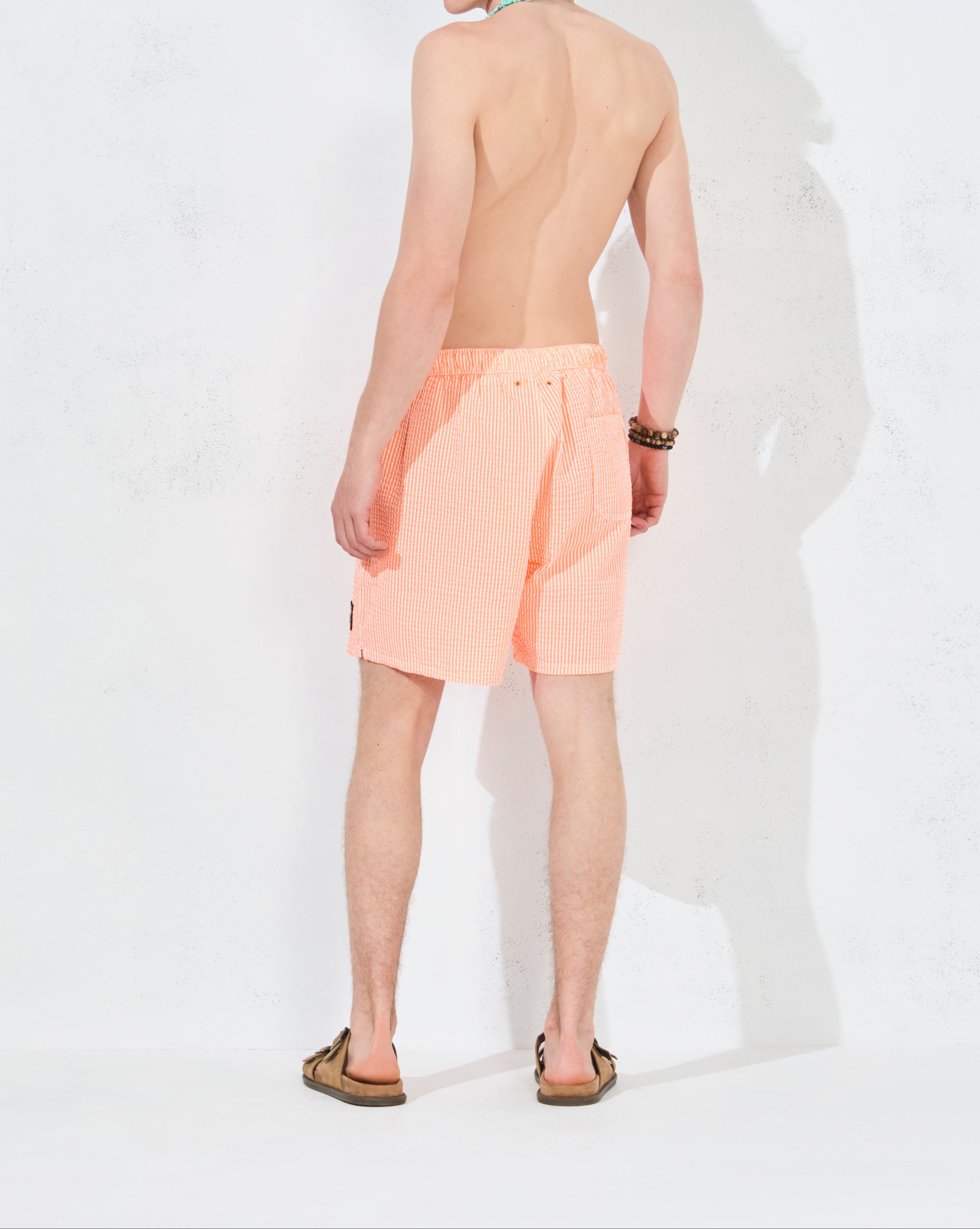 MAILLOT DE BAIN DUCK STRIPE ORANGE