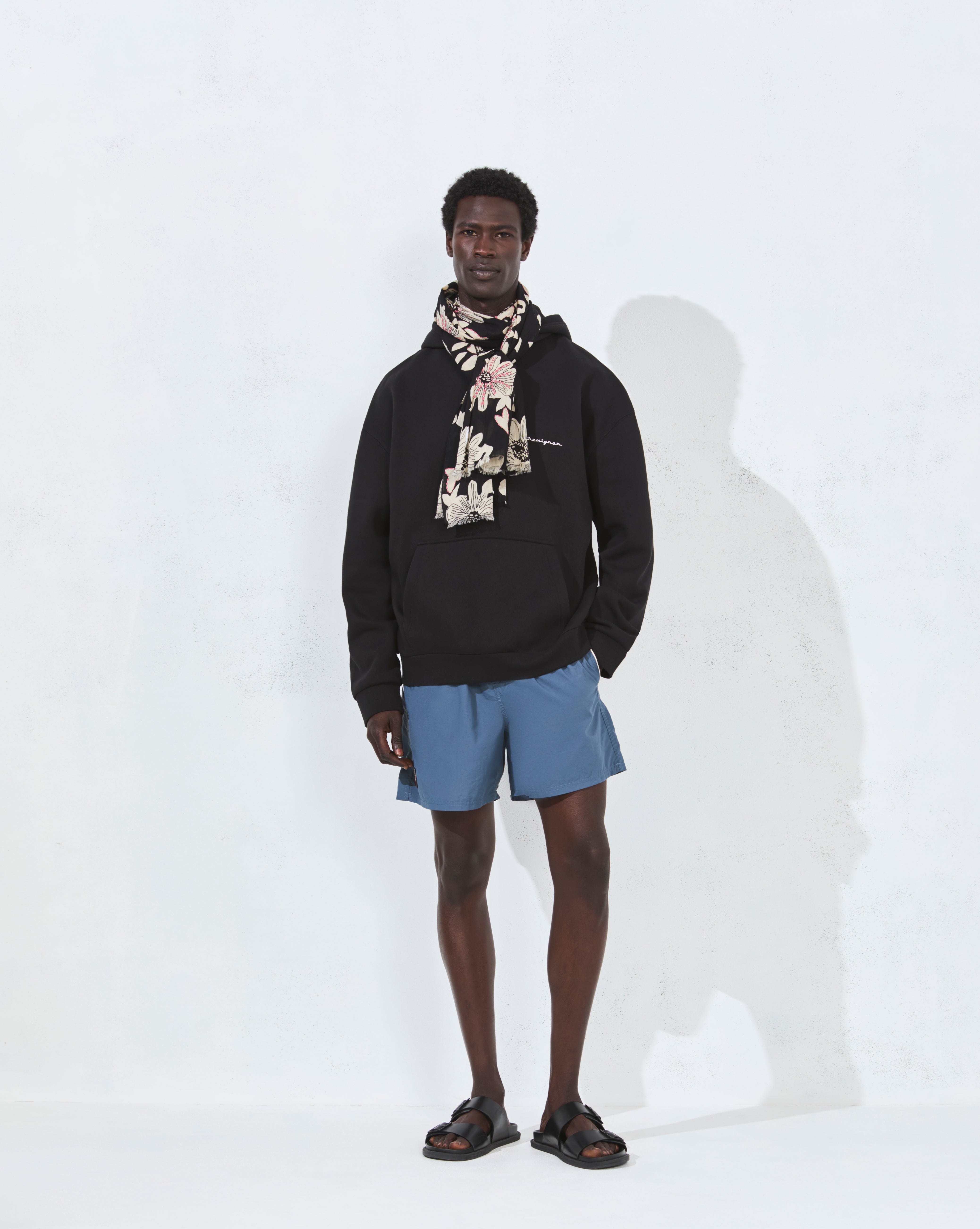 SWEATSHIRT CITY HOOD OVERSIZE NOIR
