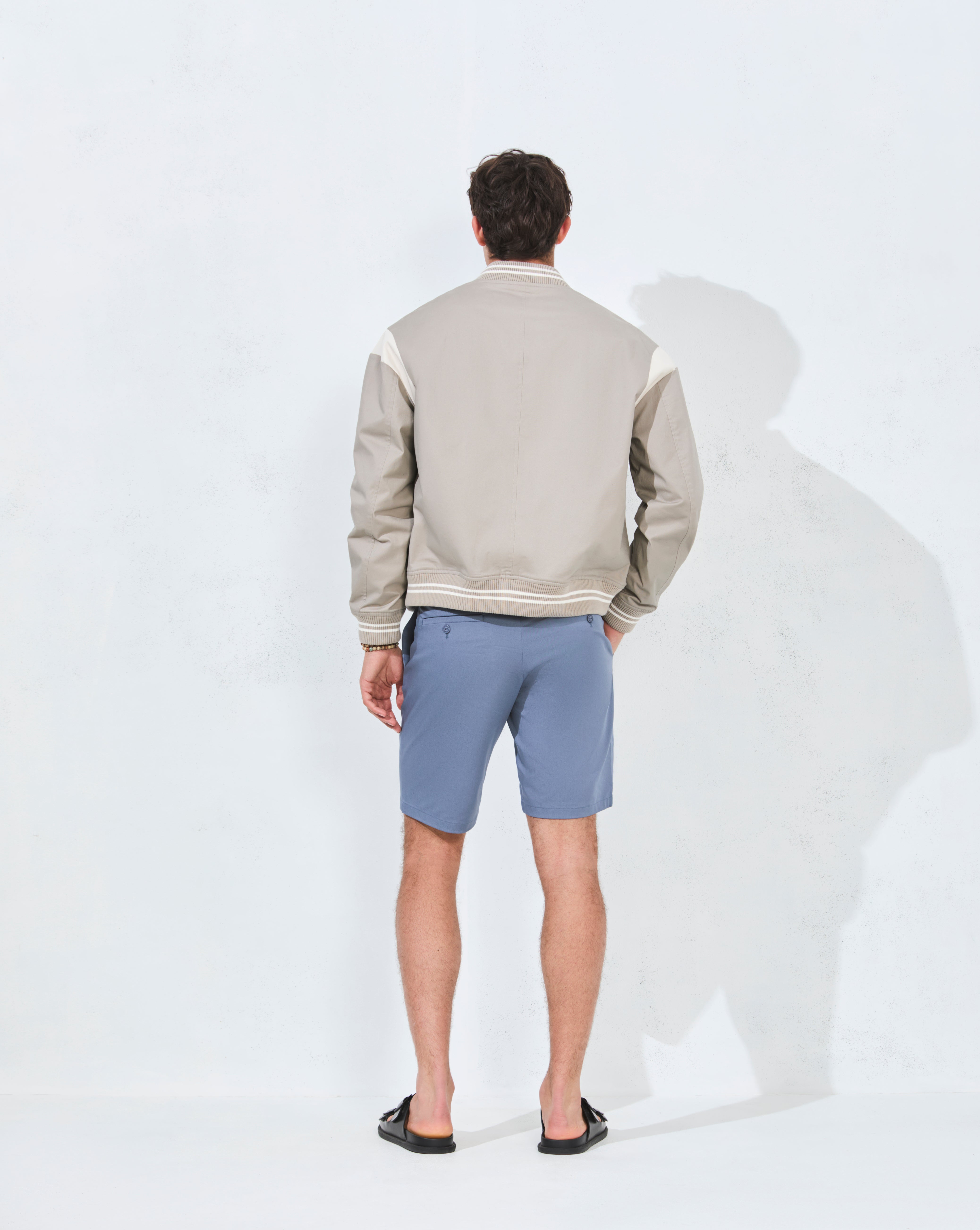 BLOUSON VARSITY GRIS
