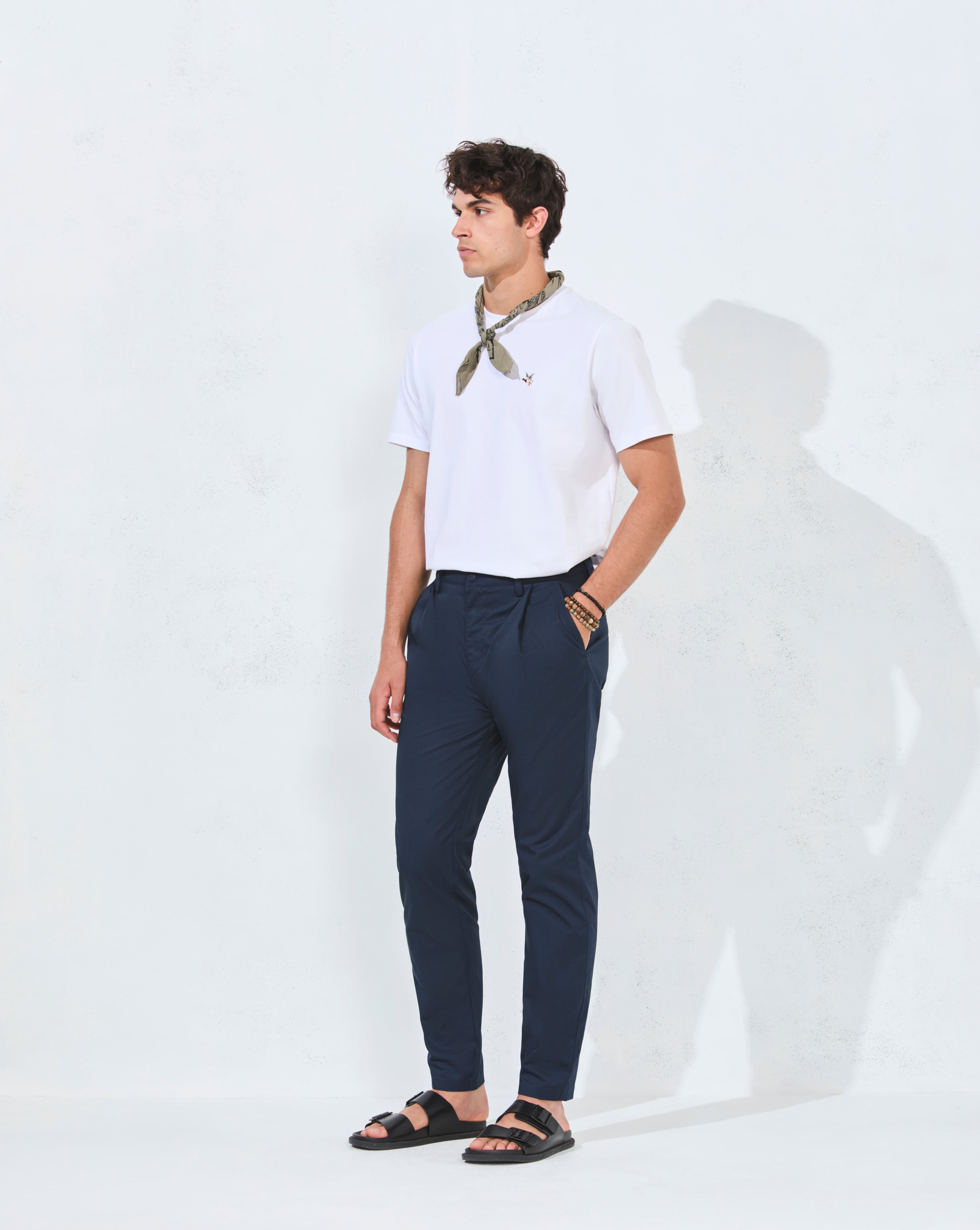PANTALON DUCK FOLD IVANA BLEU MARINE