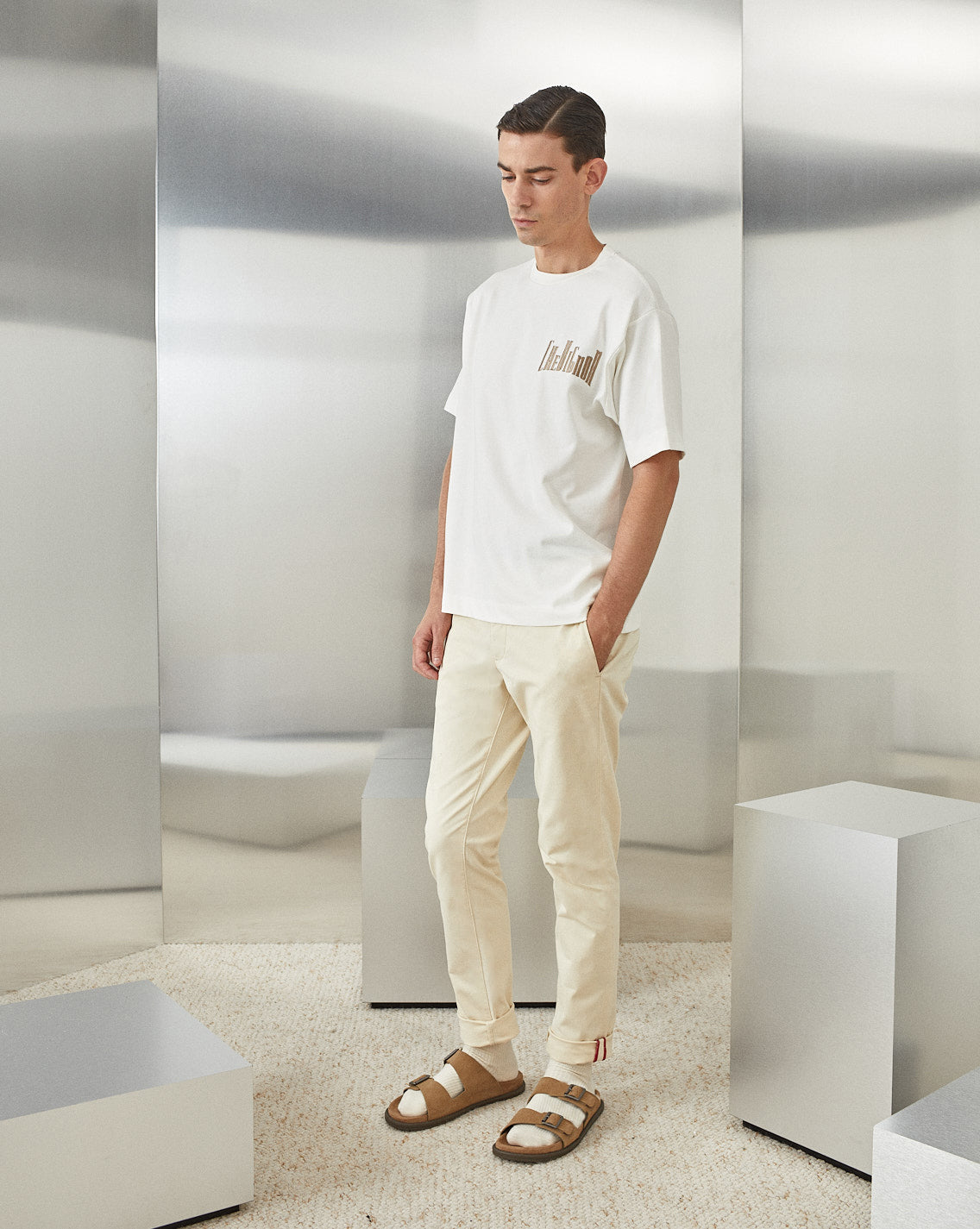 ECRU OVERSIZED CITY TEE T-SHIRT