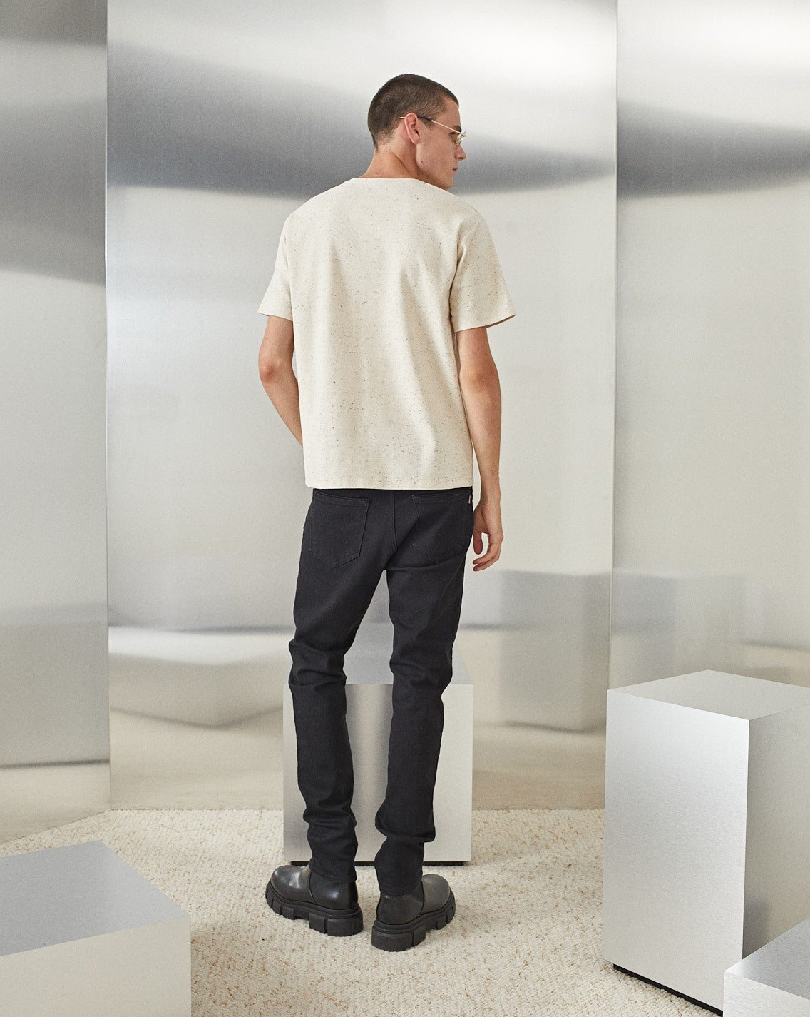 CITY TEE NEPS ECRU T-SHIRT