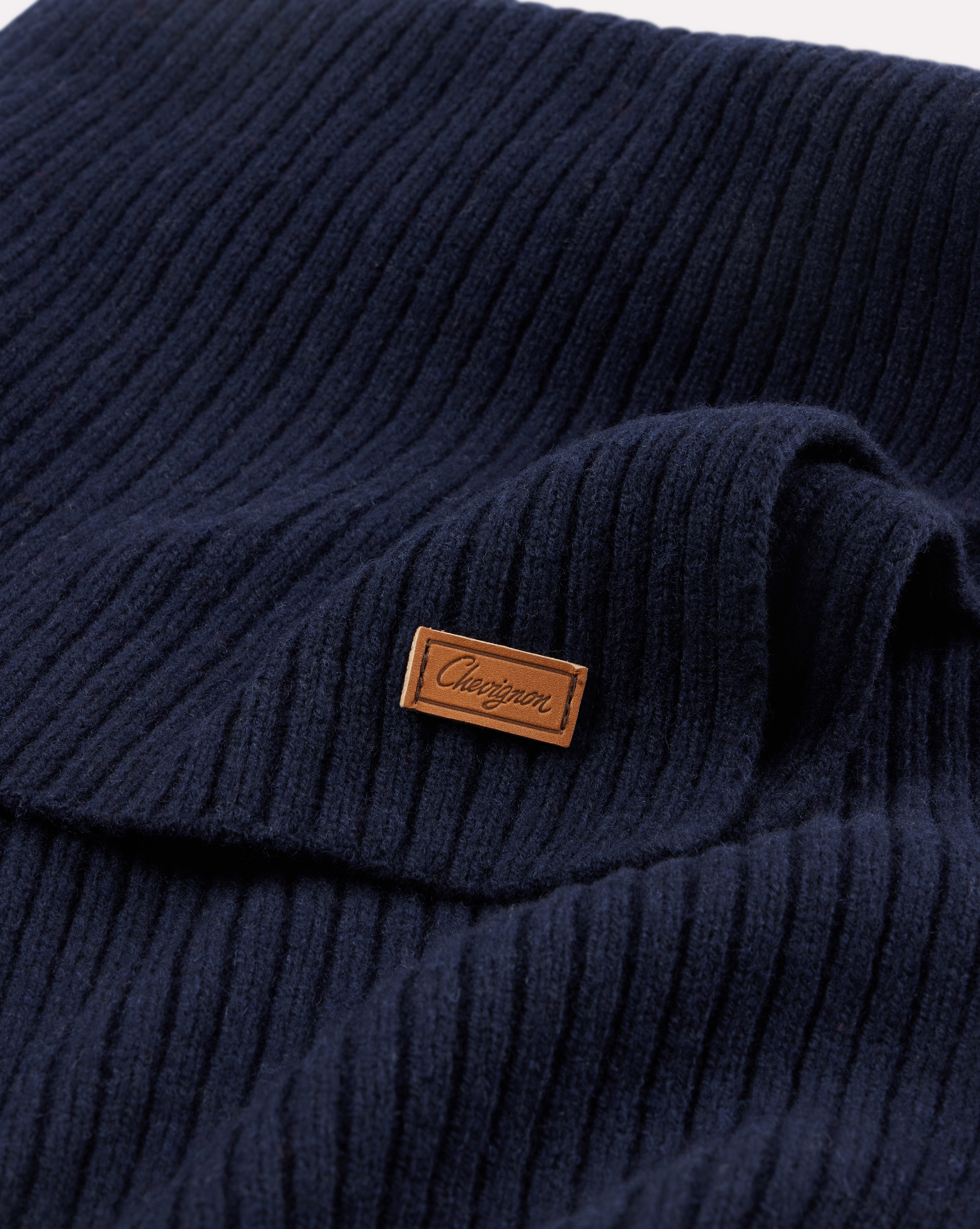 ECHARPE FRENCH SCARF BLEU MARINE