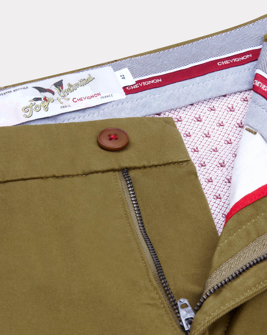 PANTALON DUCK CHINO VERT CLAIR