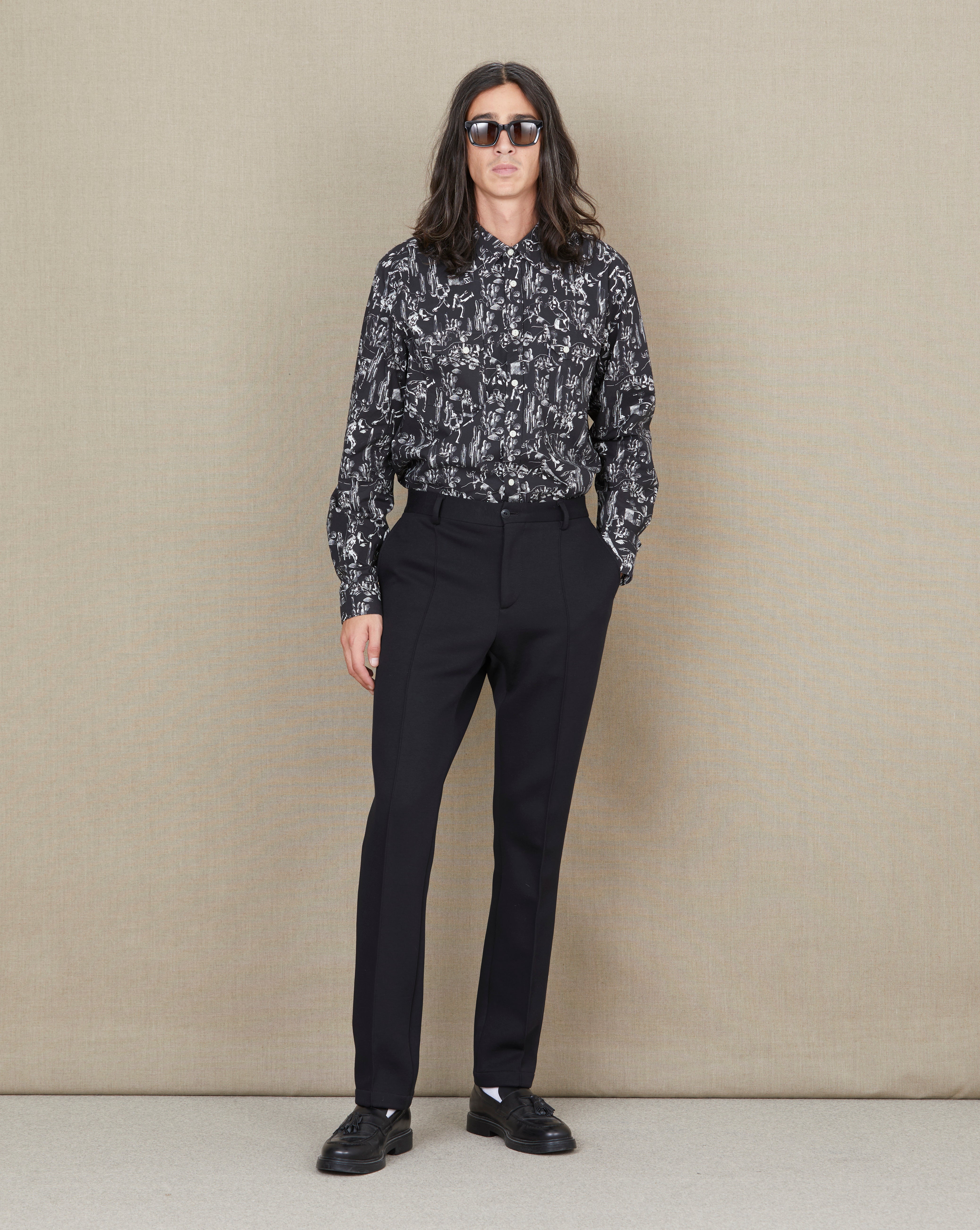 BLACK STREET SUIT PANTS