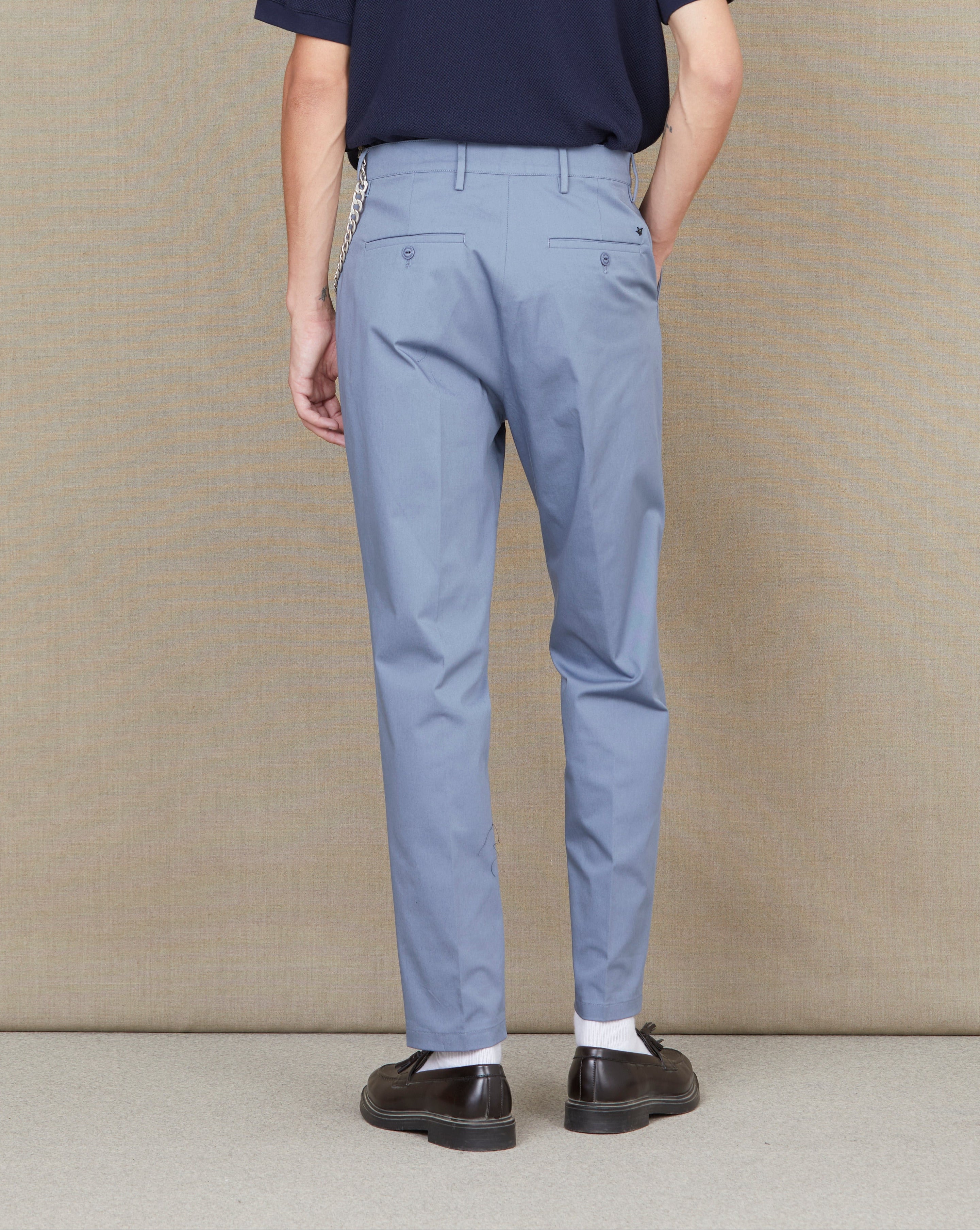 BLUE PLEAT PANTS