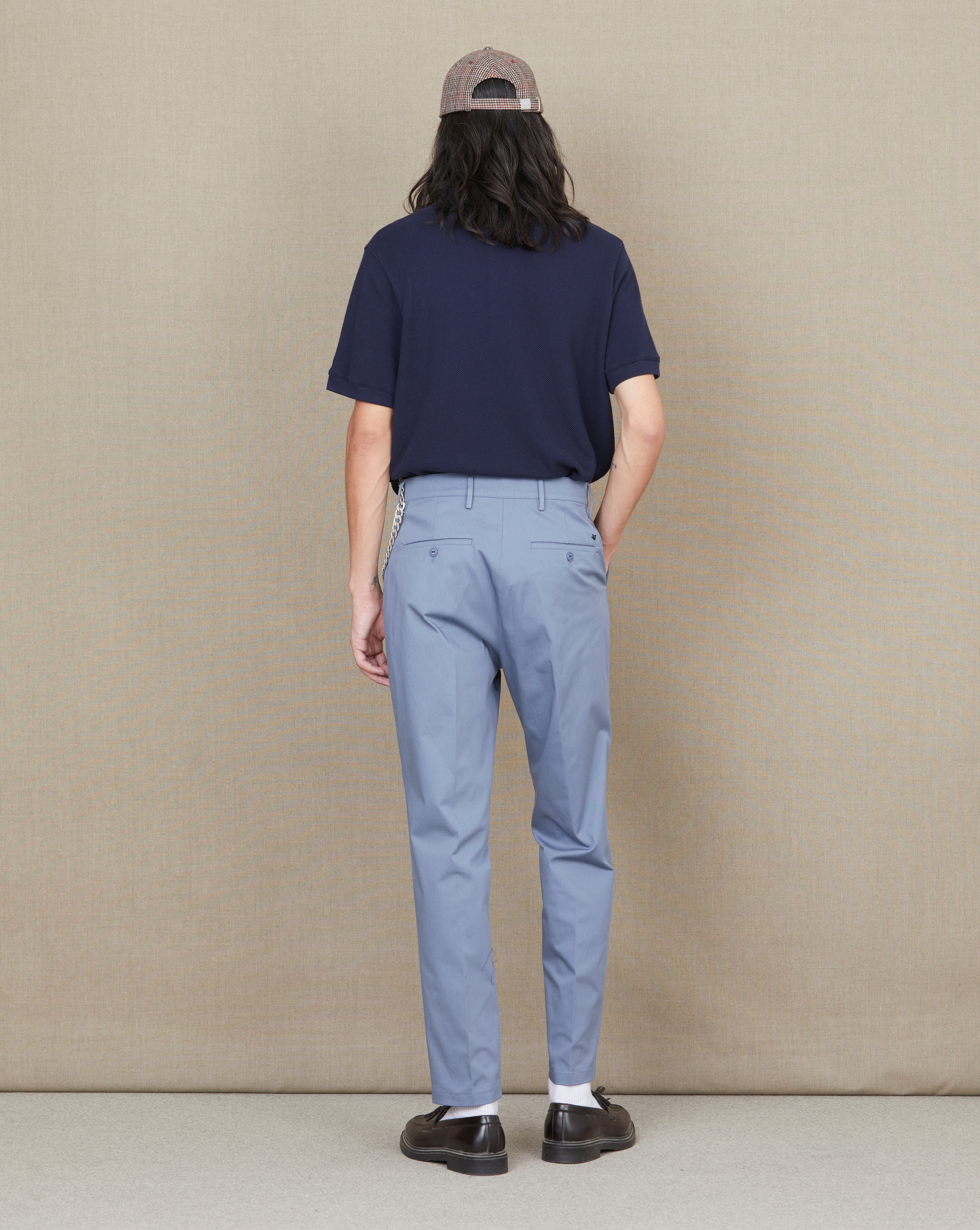 BLUE PLEAT PANTS