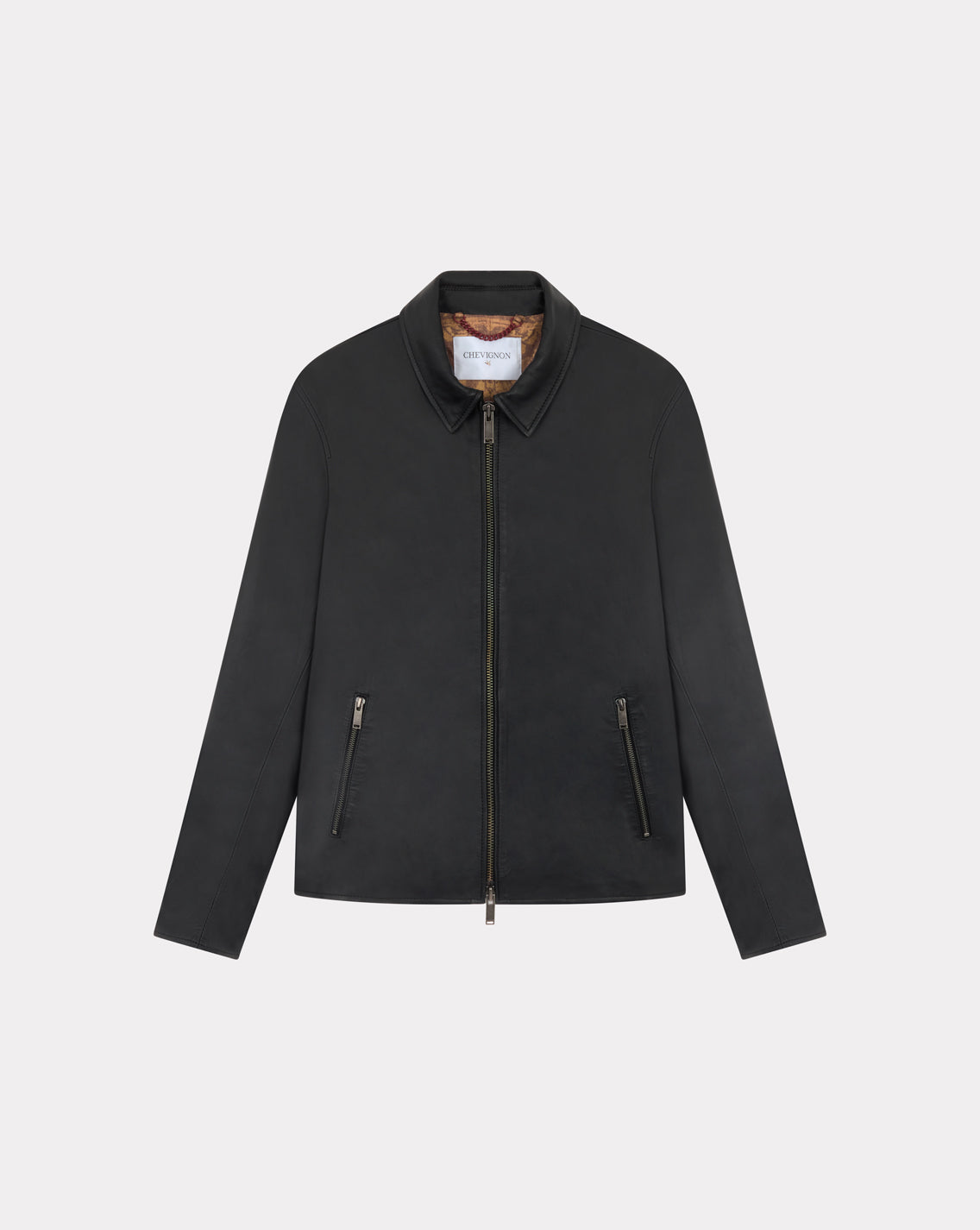 BLOUSON EN CUIR TROOPER NOIR