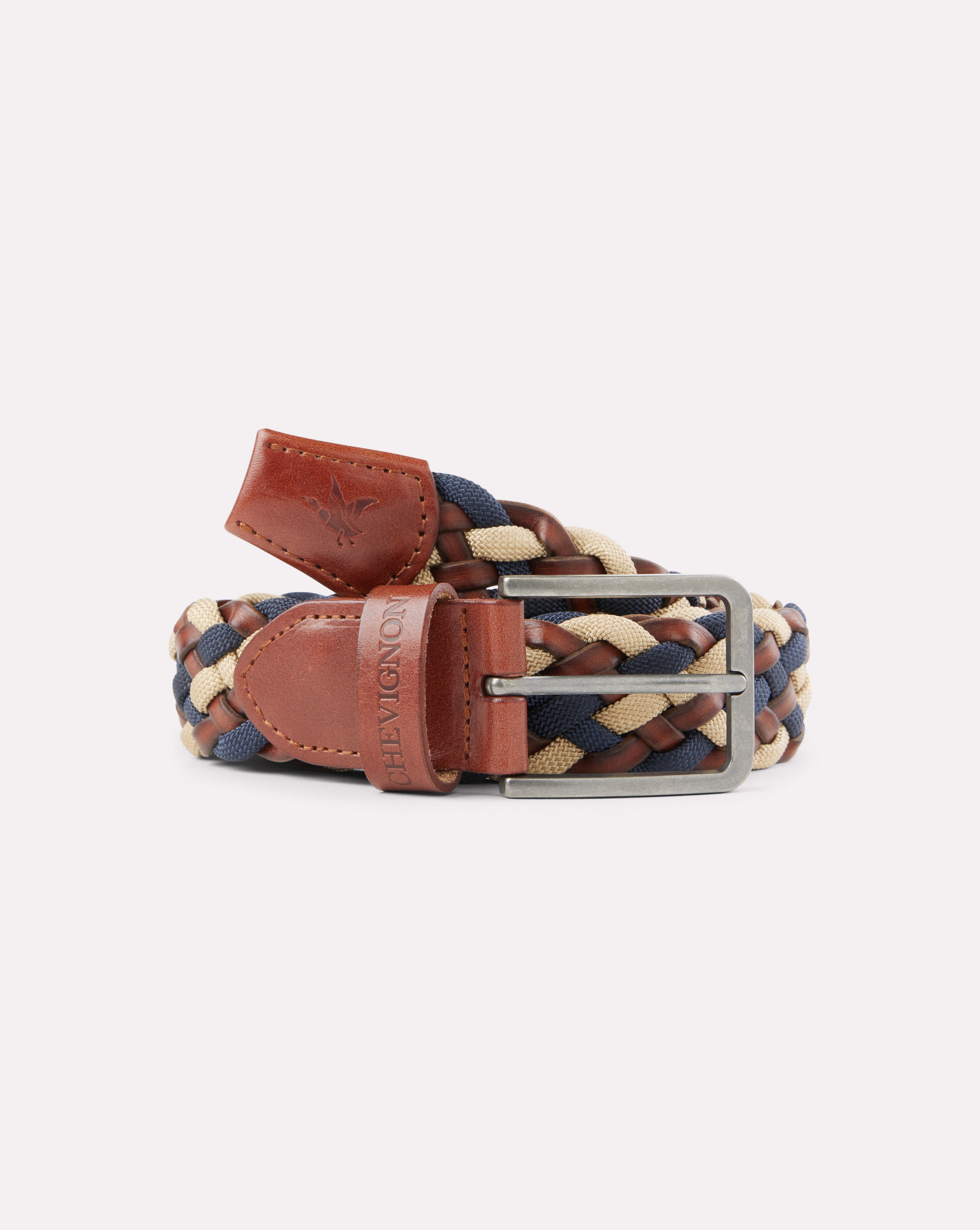 BROWN BRAID BELT