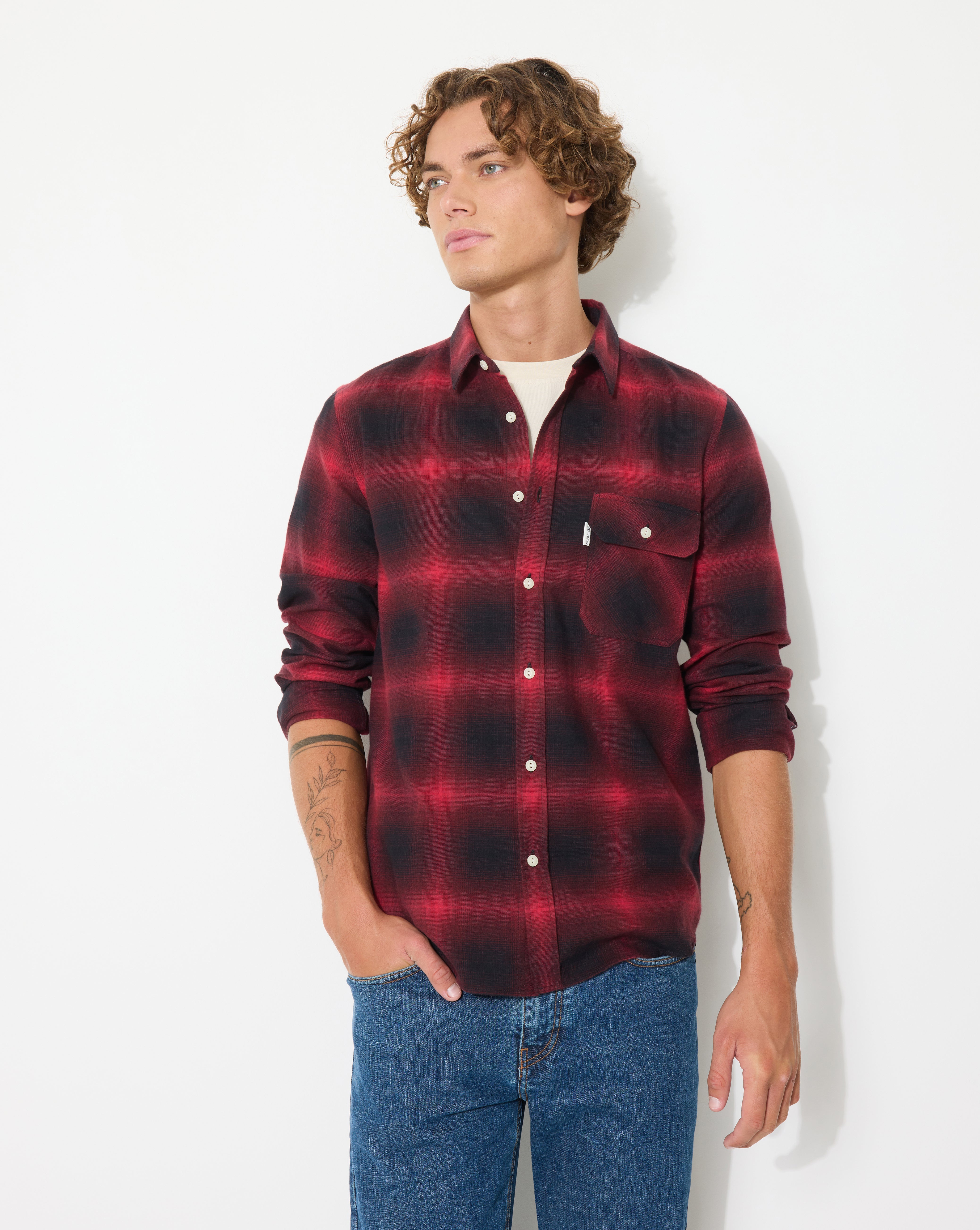 CHEMISE DALLAS ROUGE