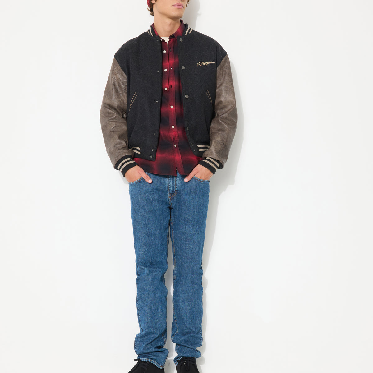 WINDS VARSITY BLACK JACKET - Chevignon