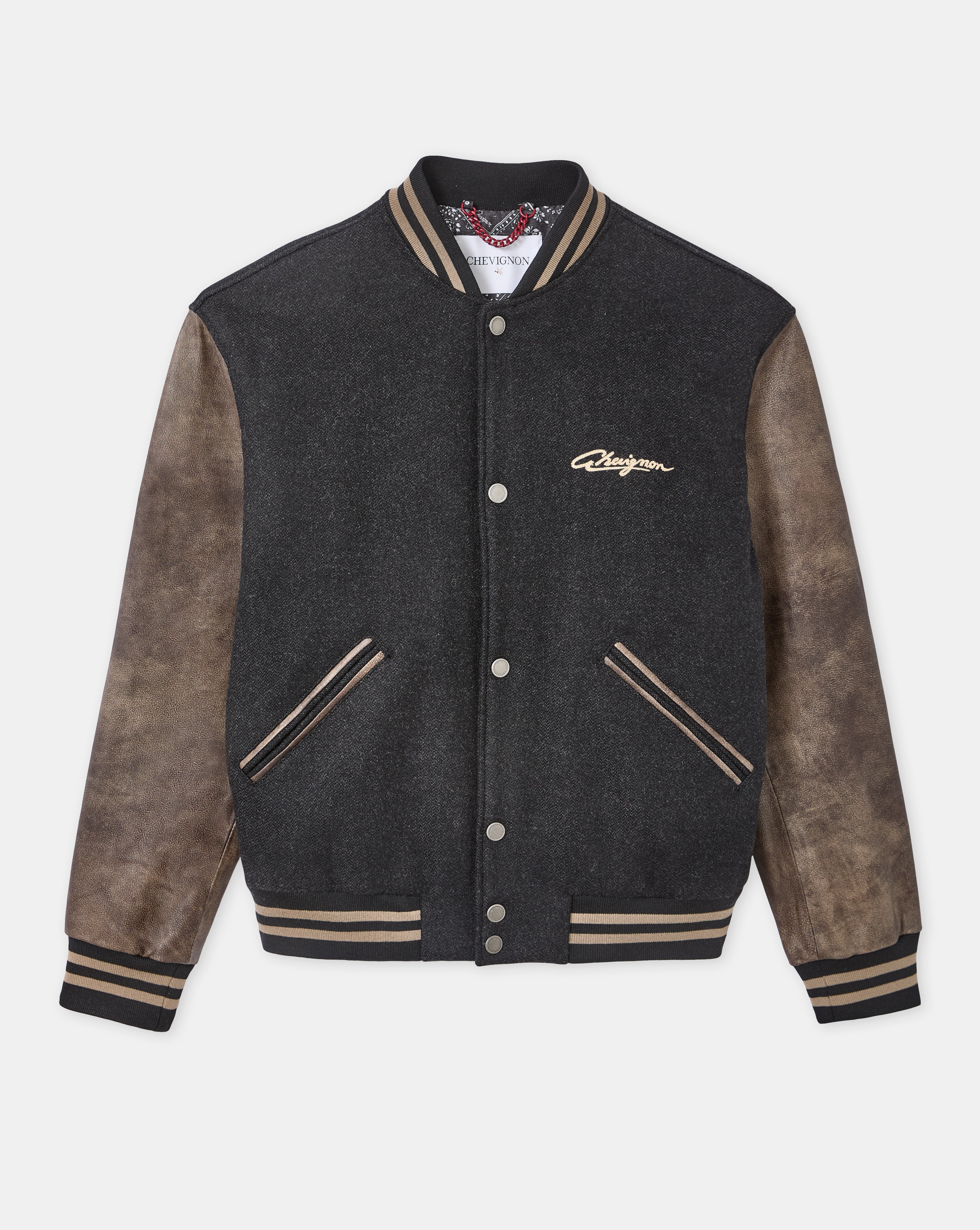 BLOUSON WINDS VARSITY NOIR