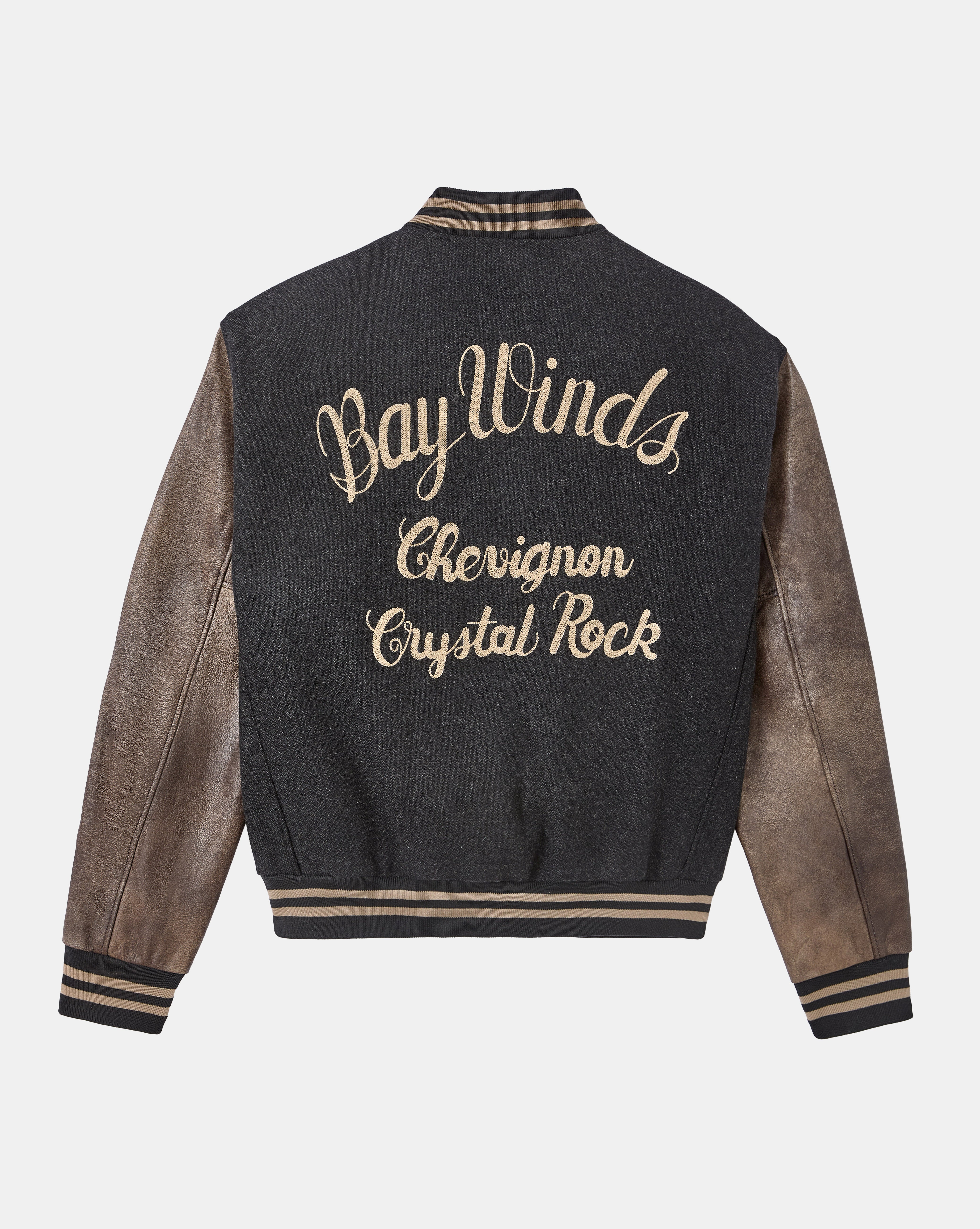 WINDS VARSITY BLACK JACKET - Chevignon