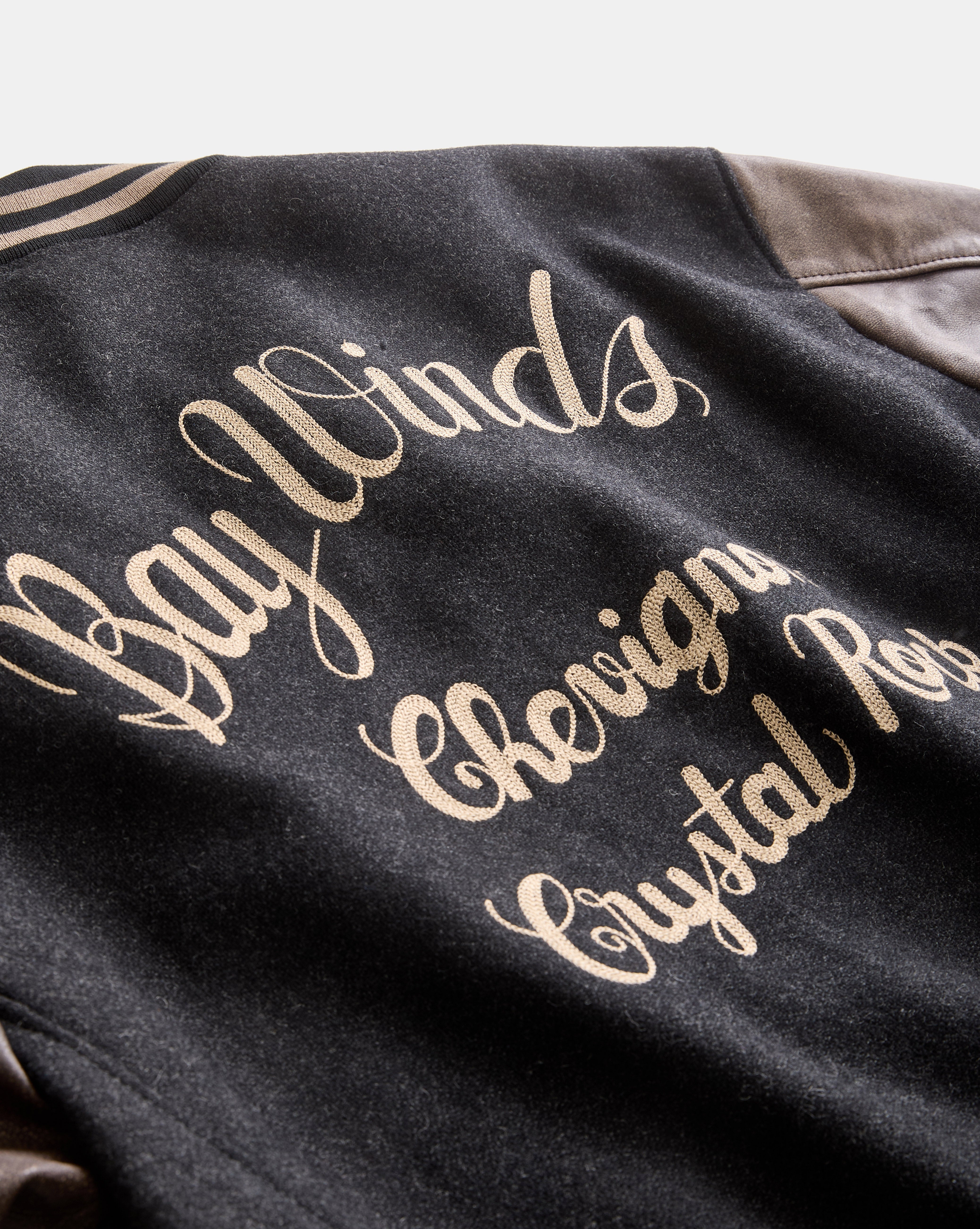 WINDS VARSITY BLACK JACKET - Chevignon WINDS VARSITY BLACK JACKET - Chevignon