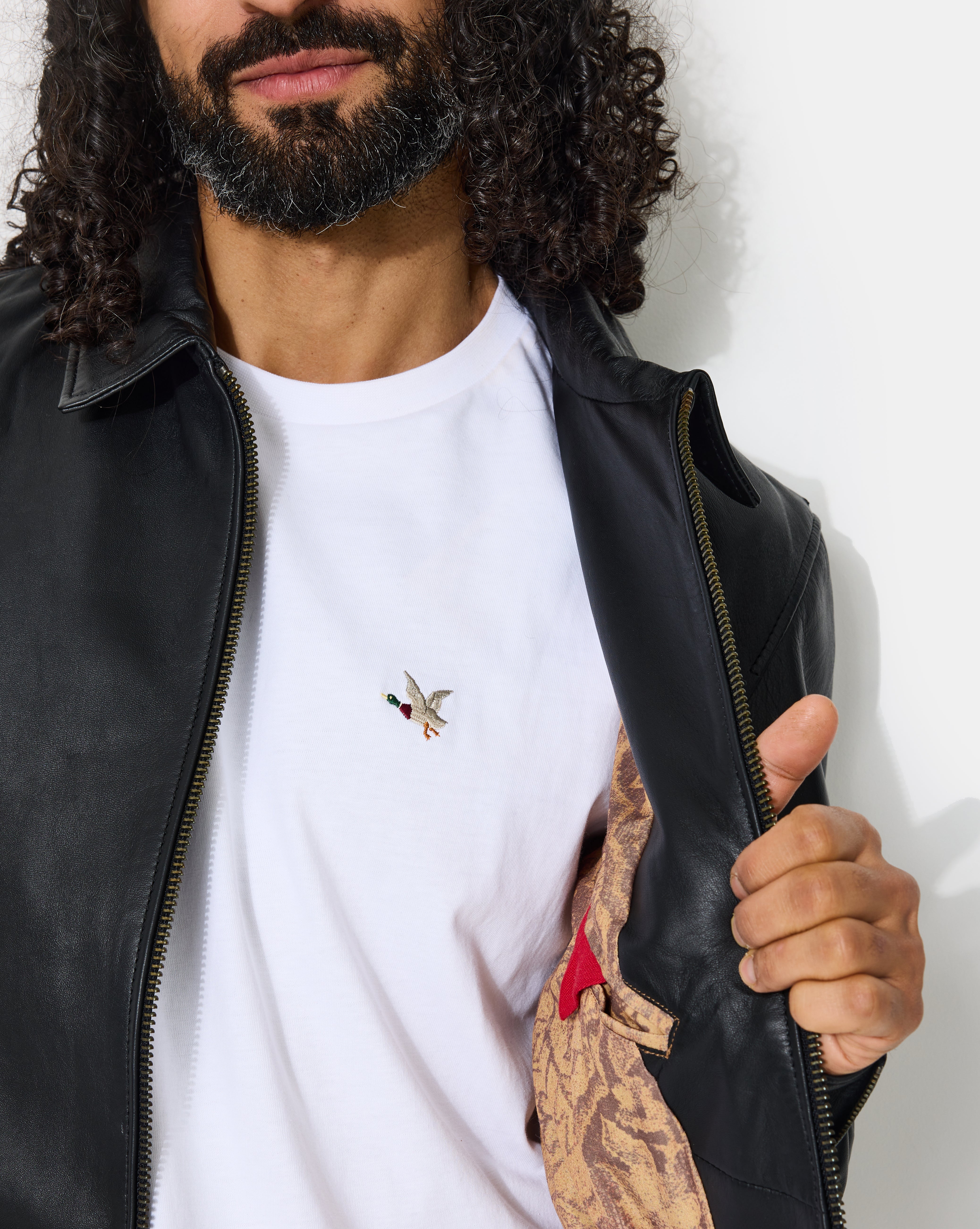 BLOUSON CUIR TROOPER NOIR