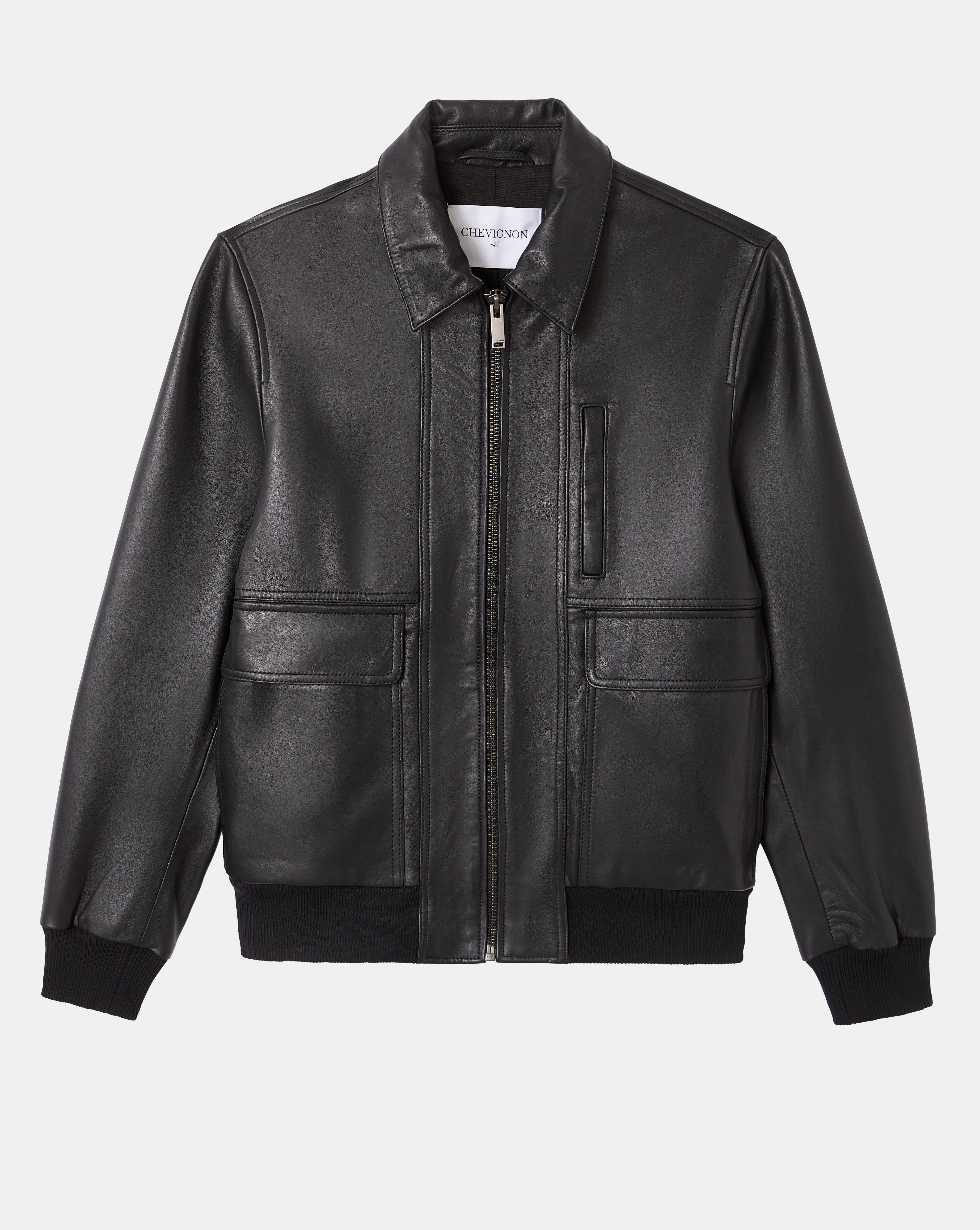WINDS VARSITY BLACK JACKET - Chevignon