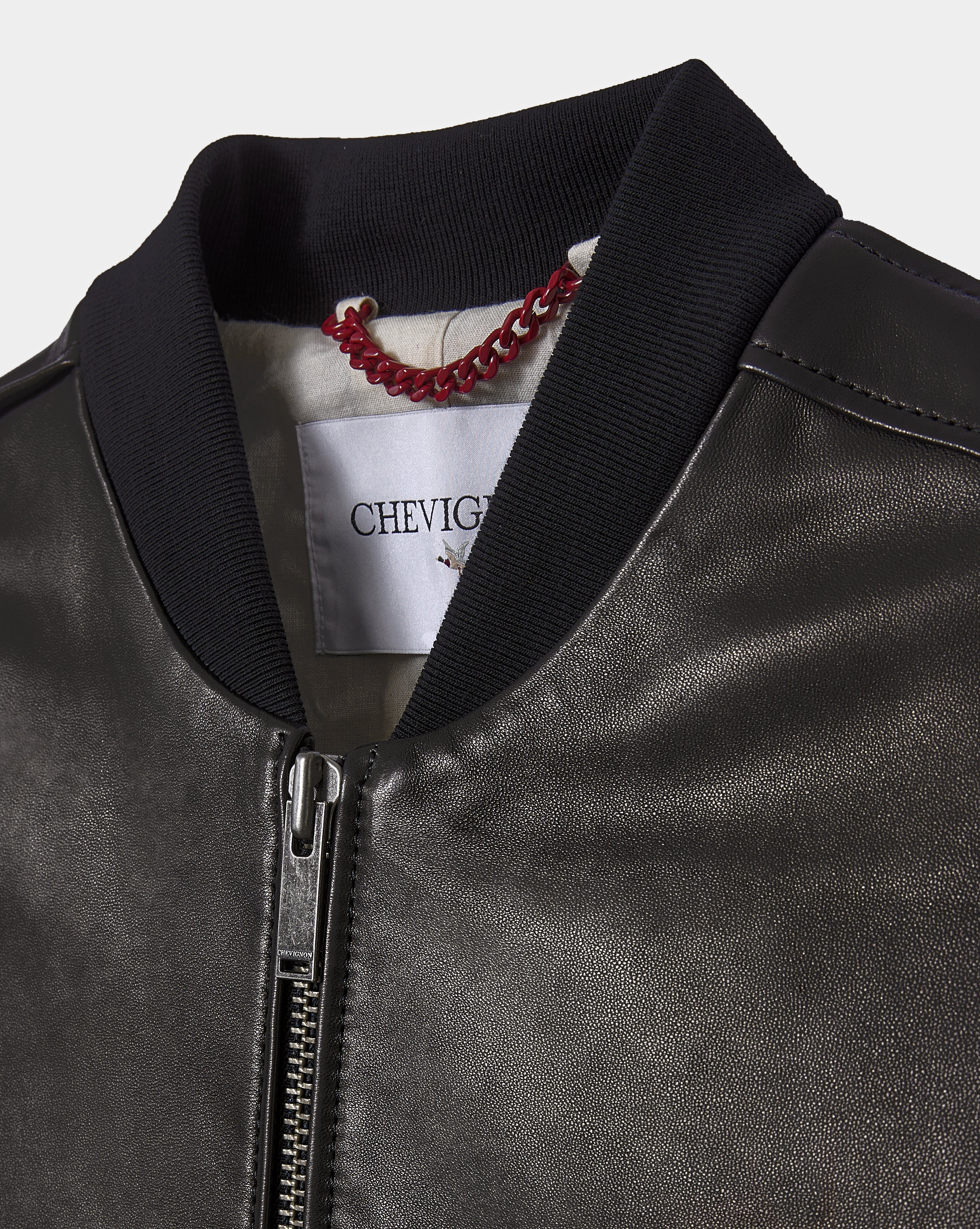 BLACK LEATHER TEDDY - Chevignon