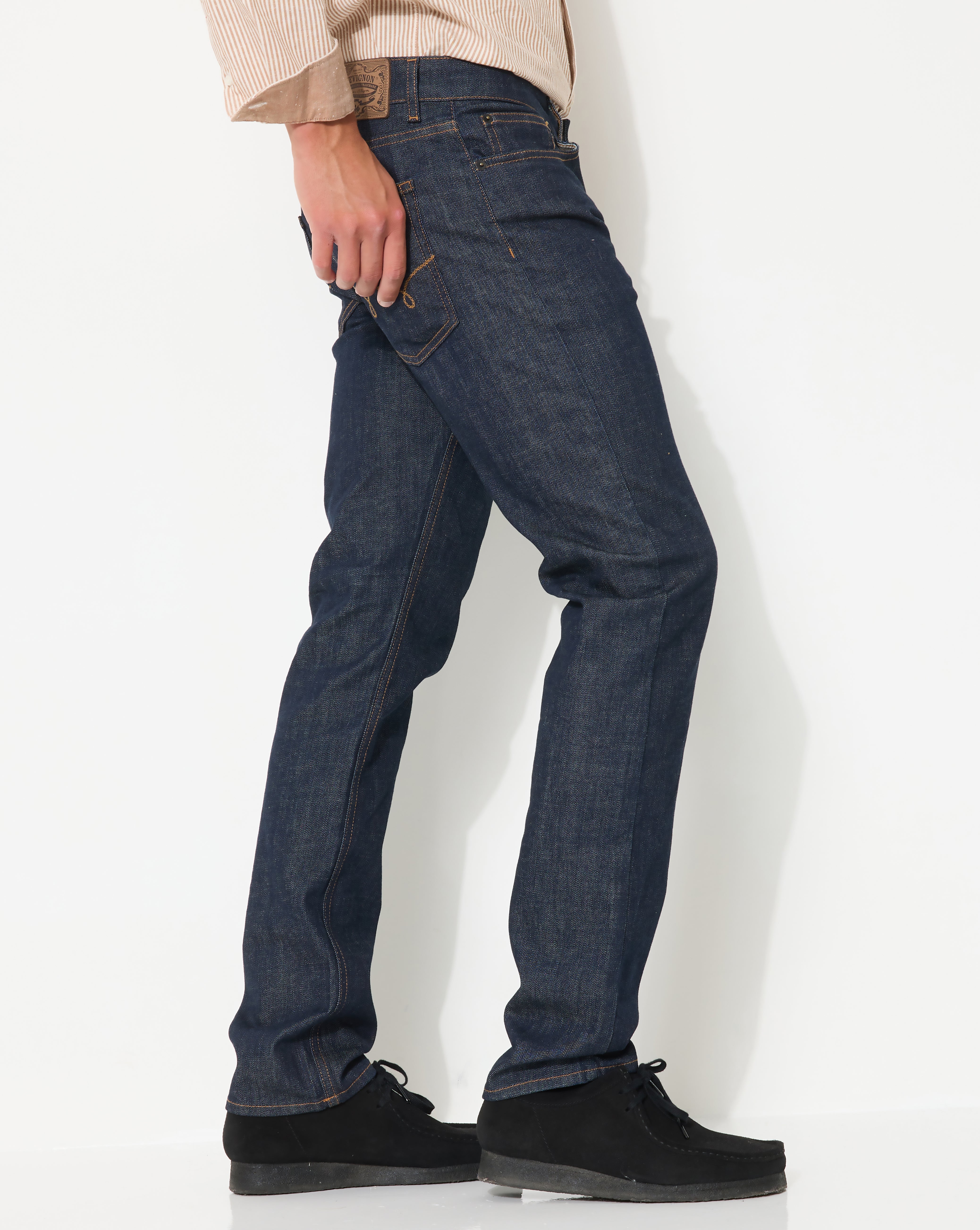 BLUE STRAIGHT DENIM JEANS