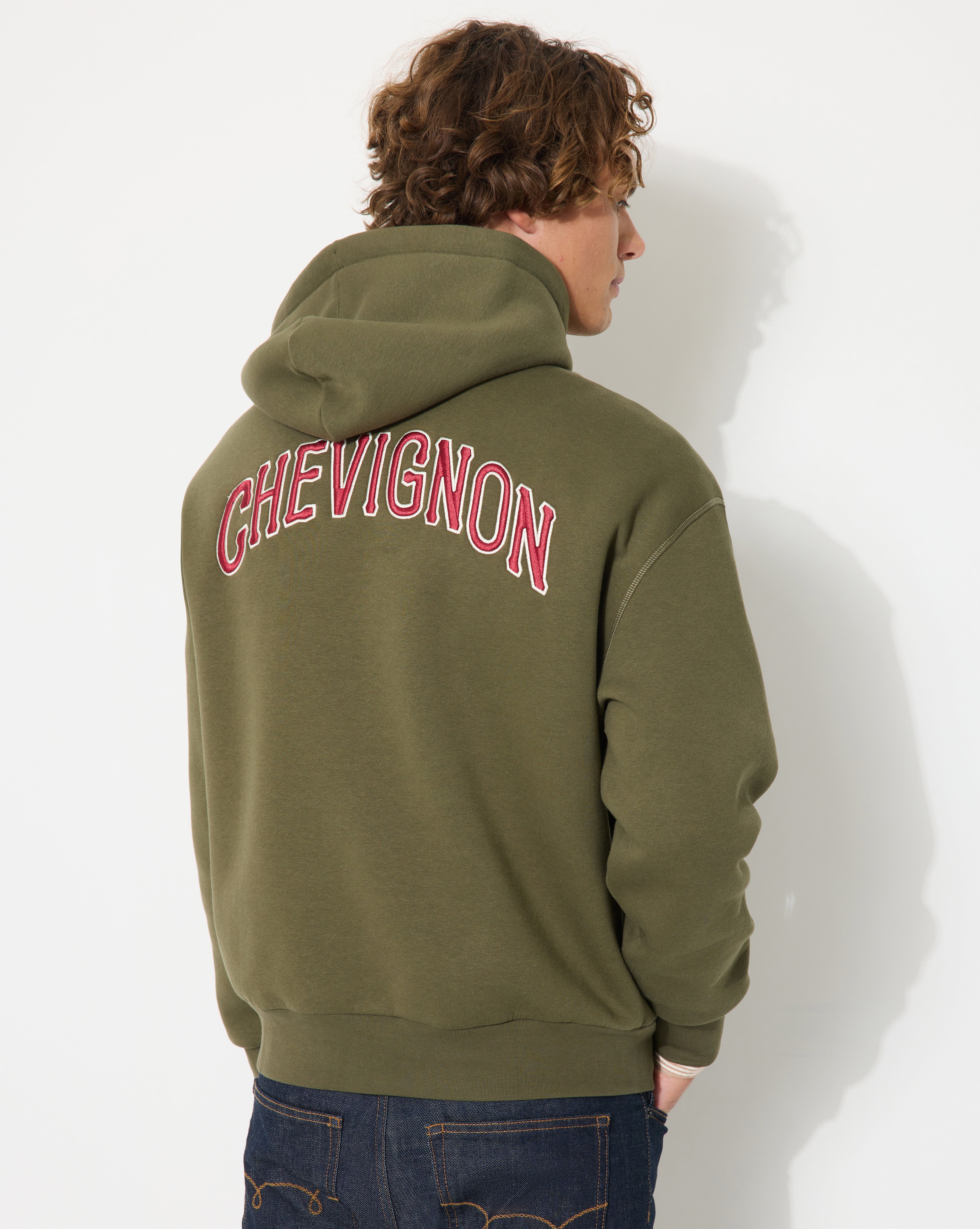 SWEATSHIRT HOOD 90 KHAKI