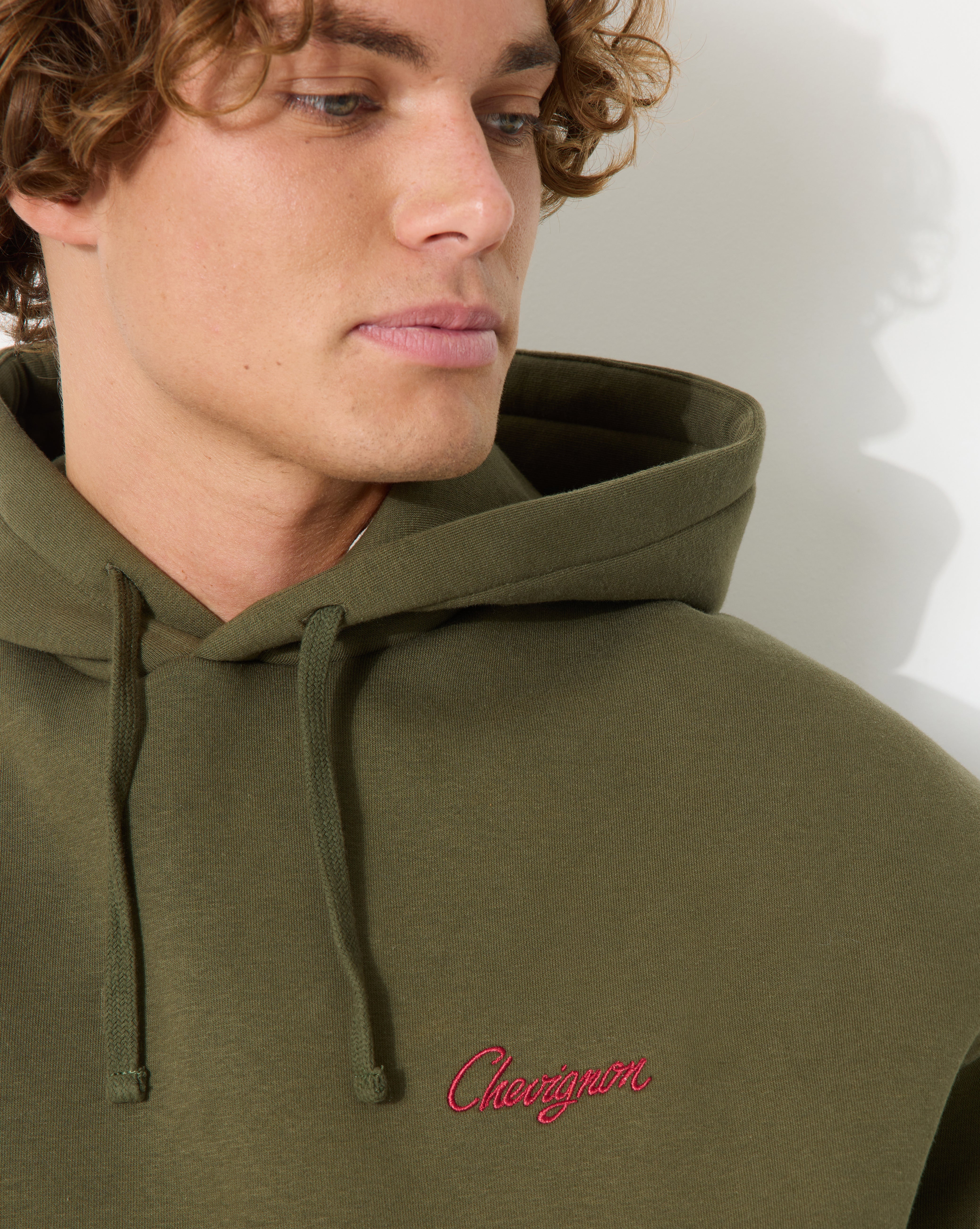 SWEATSHIRT HOOD 90 KHAKI