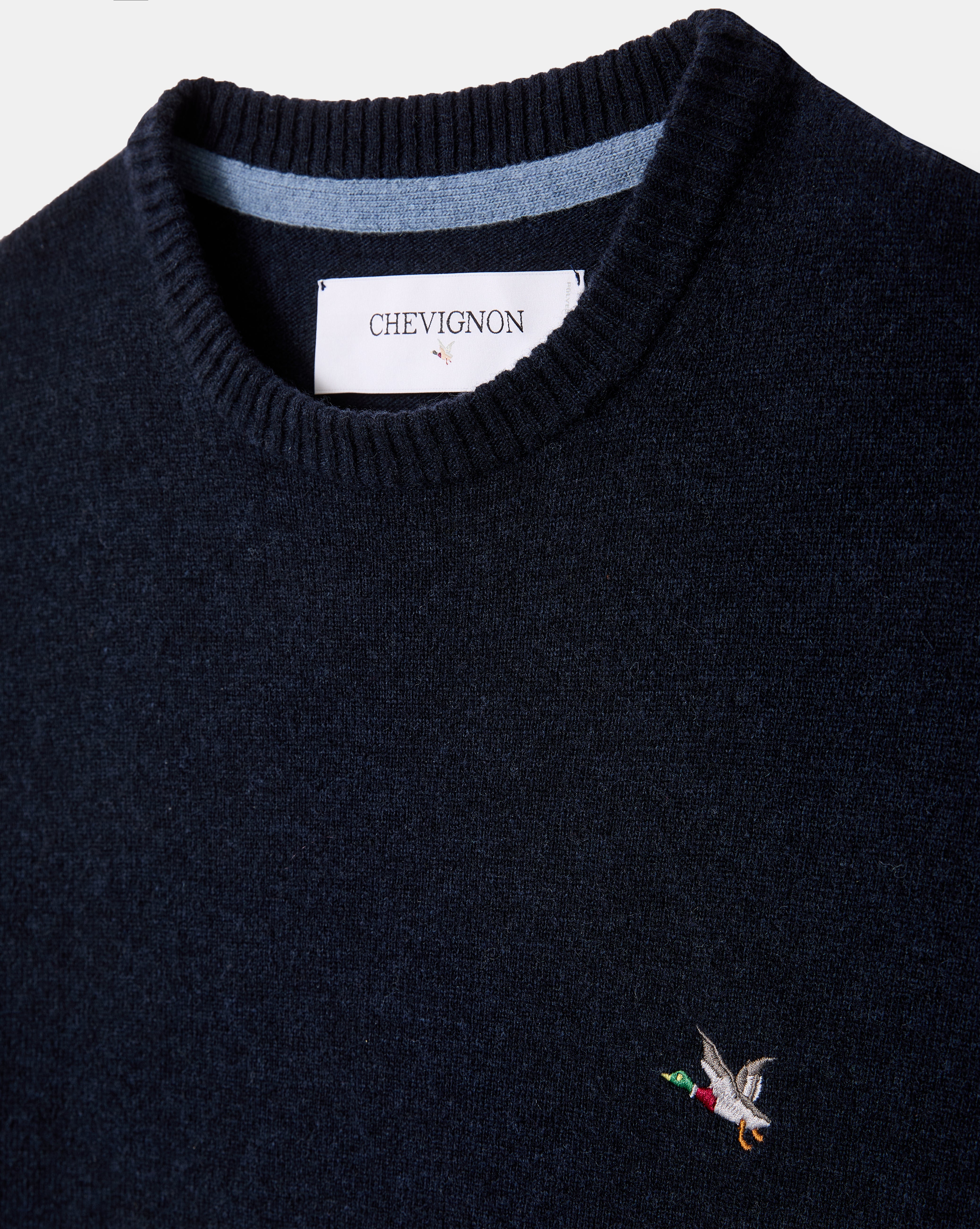 PULL EN LAINE WOOL RDC BLEU MARINE