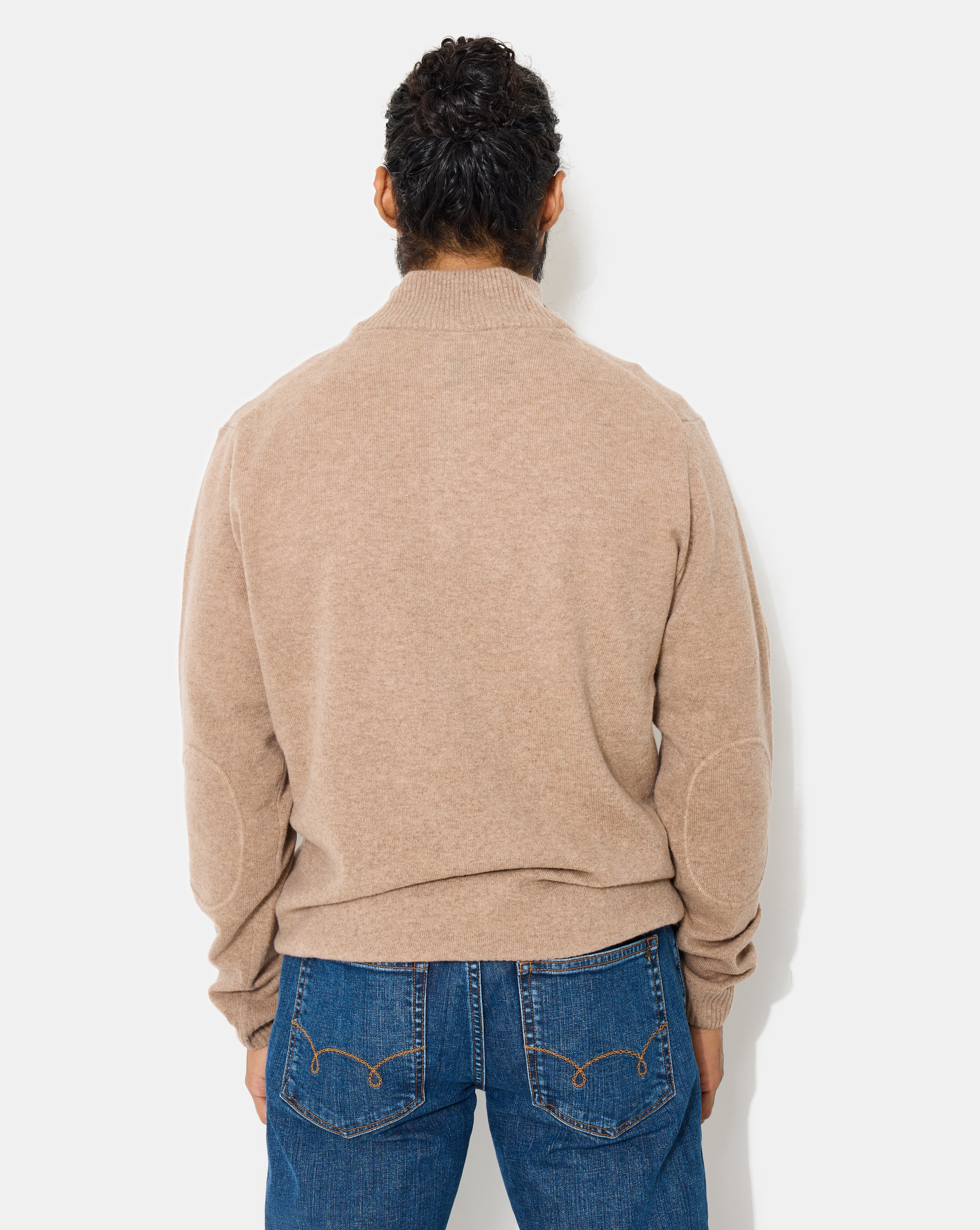 PULL EN LAINE WOOL TRUCKER BEIGE