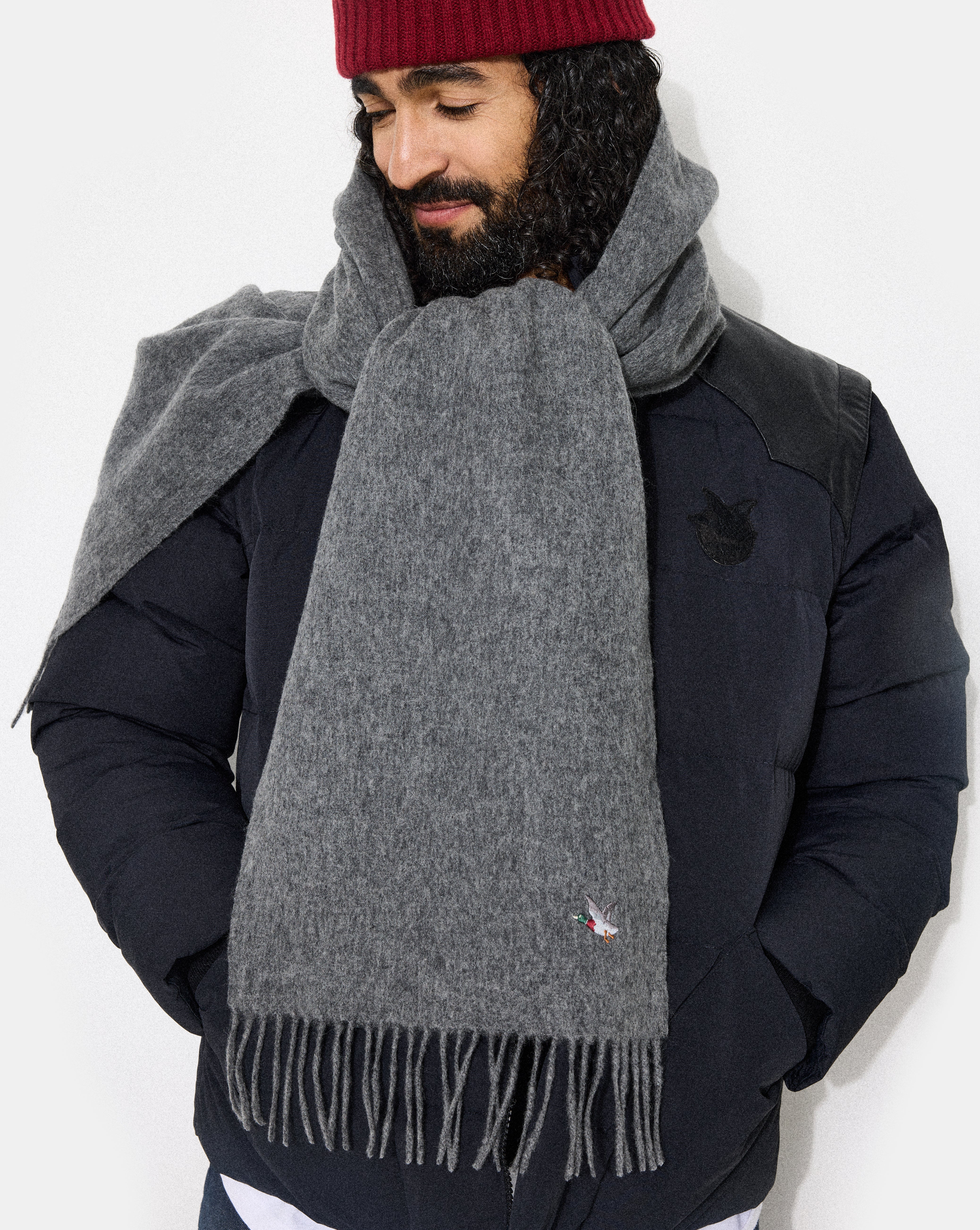 ECHARPE DUCK SCARF GRIS