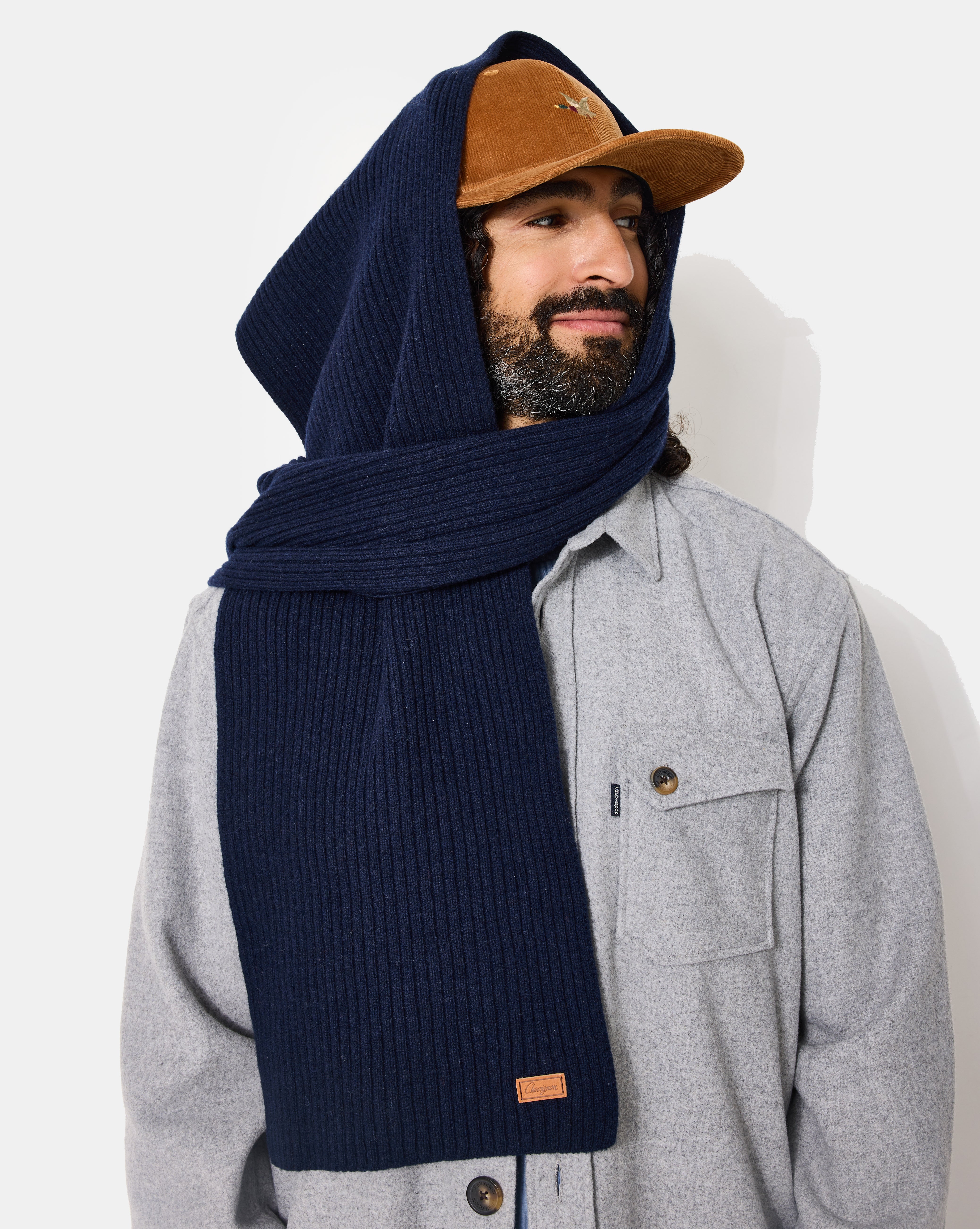 ECHARPE FRENCH SCARF BLEU MARINE